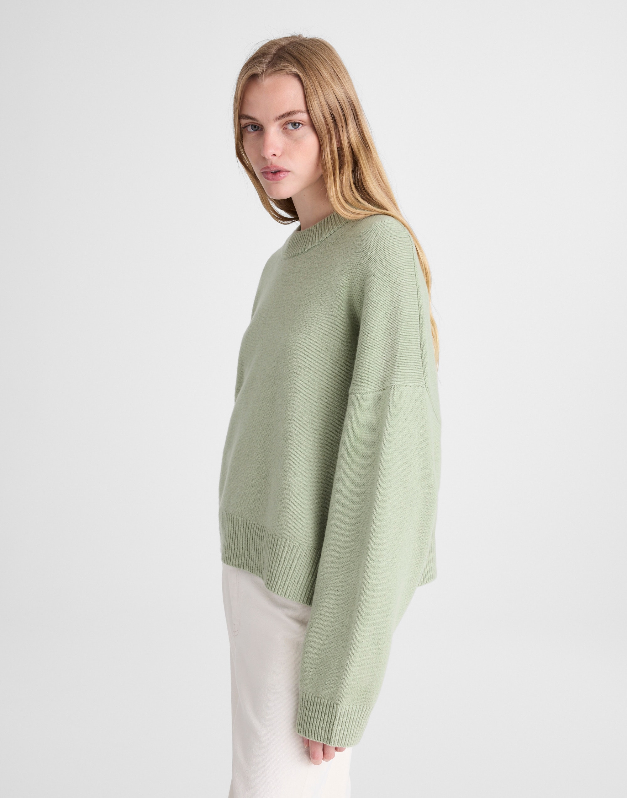 SoftWool Boxy Crewneck Sweater Alternate Image 3