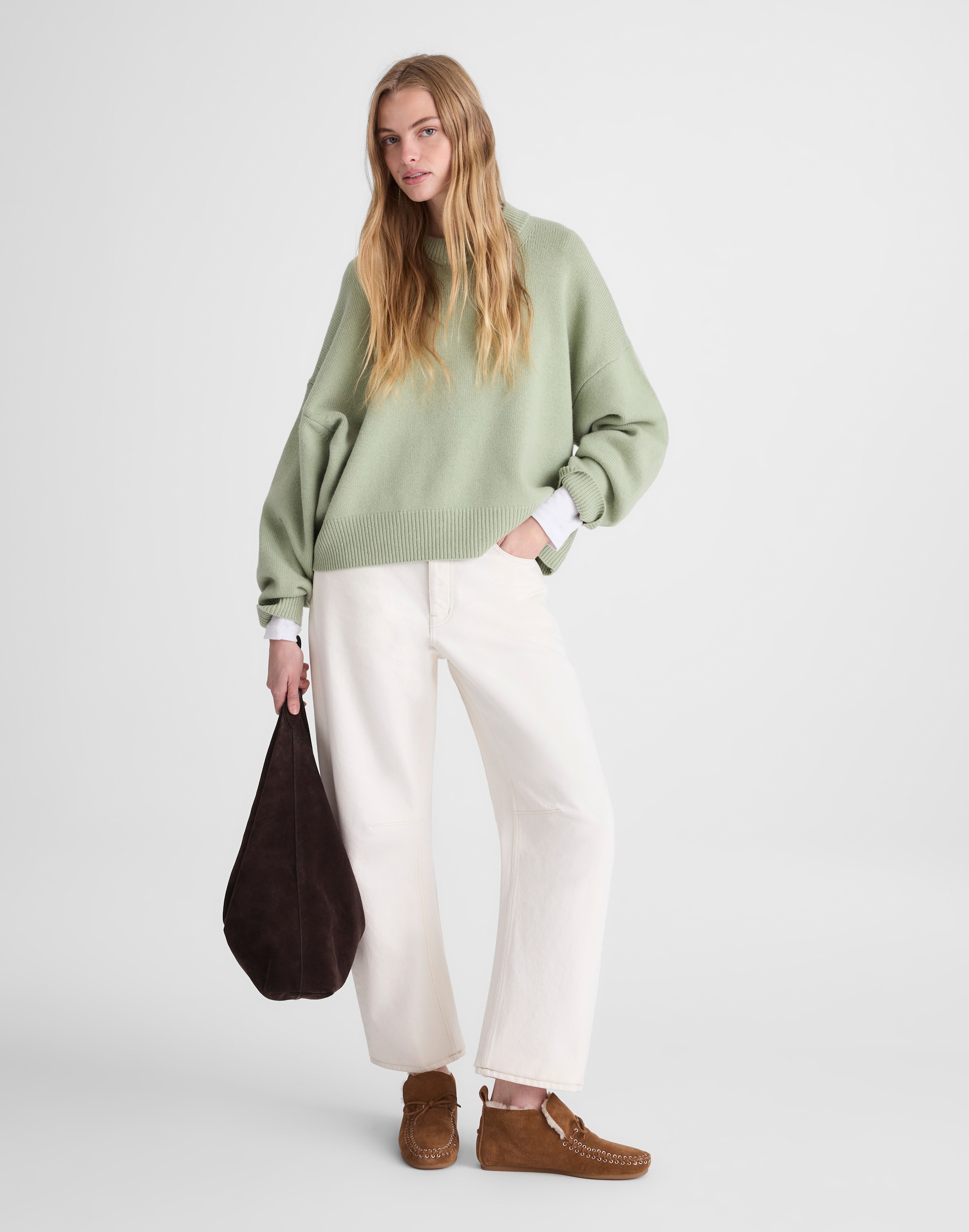 SoftWool Boxy Crewneck Sweater Alternate Image 5