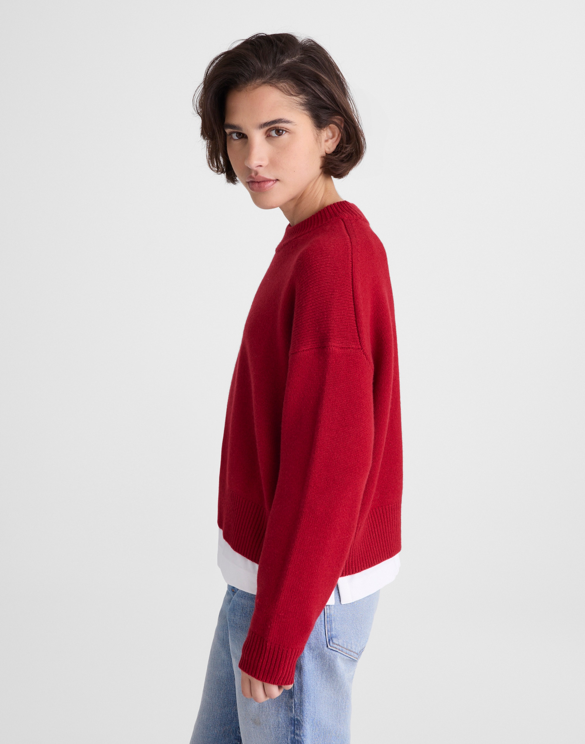 SoftWool Boxy Crewneck Sweater