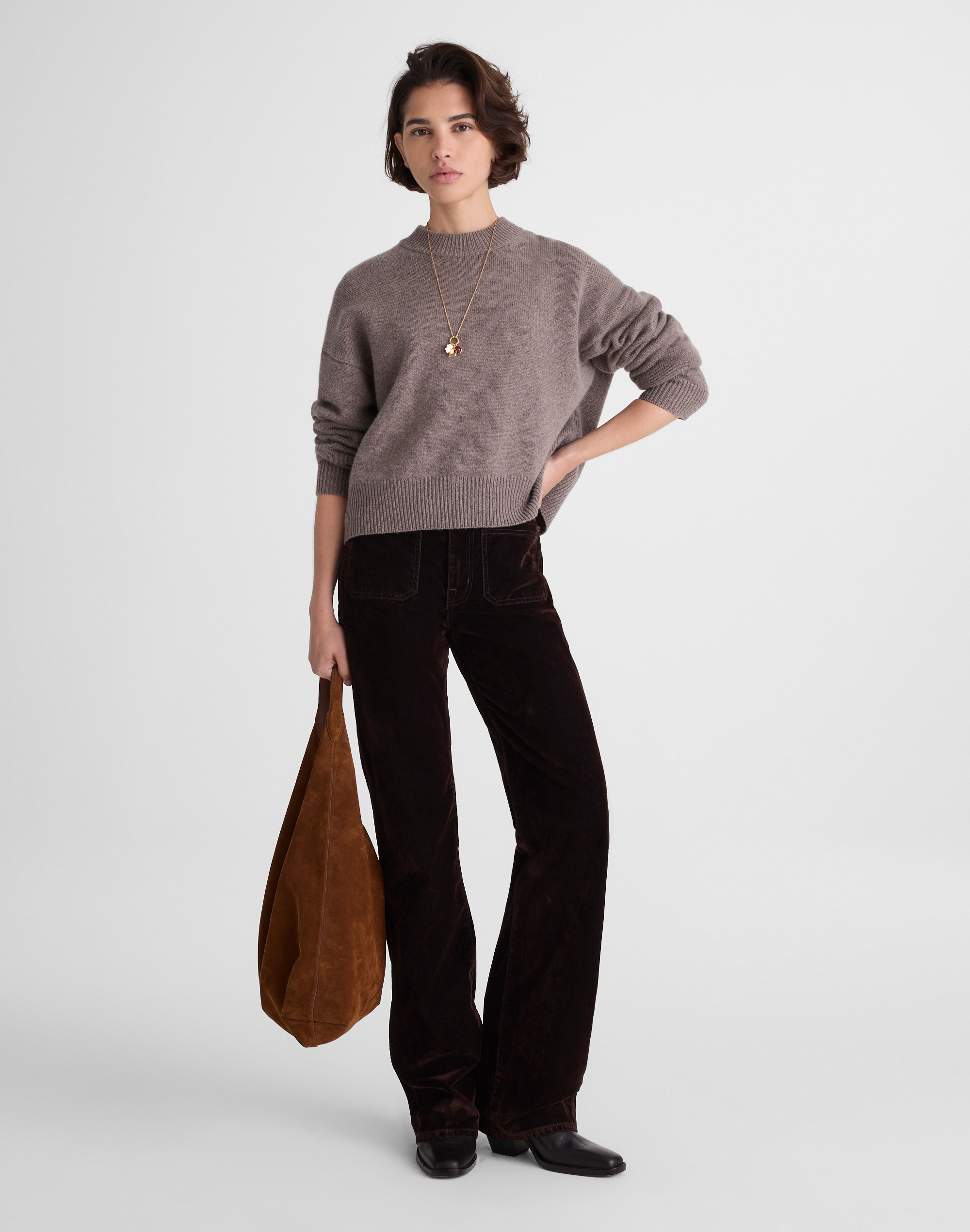 SoftWool Boxy Crewneck Sweater