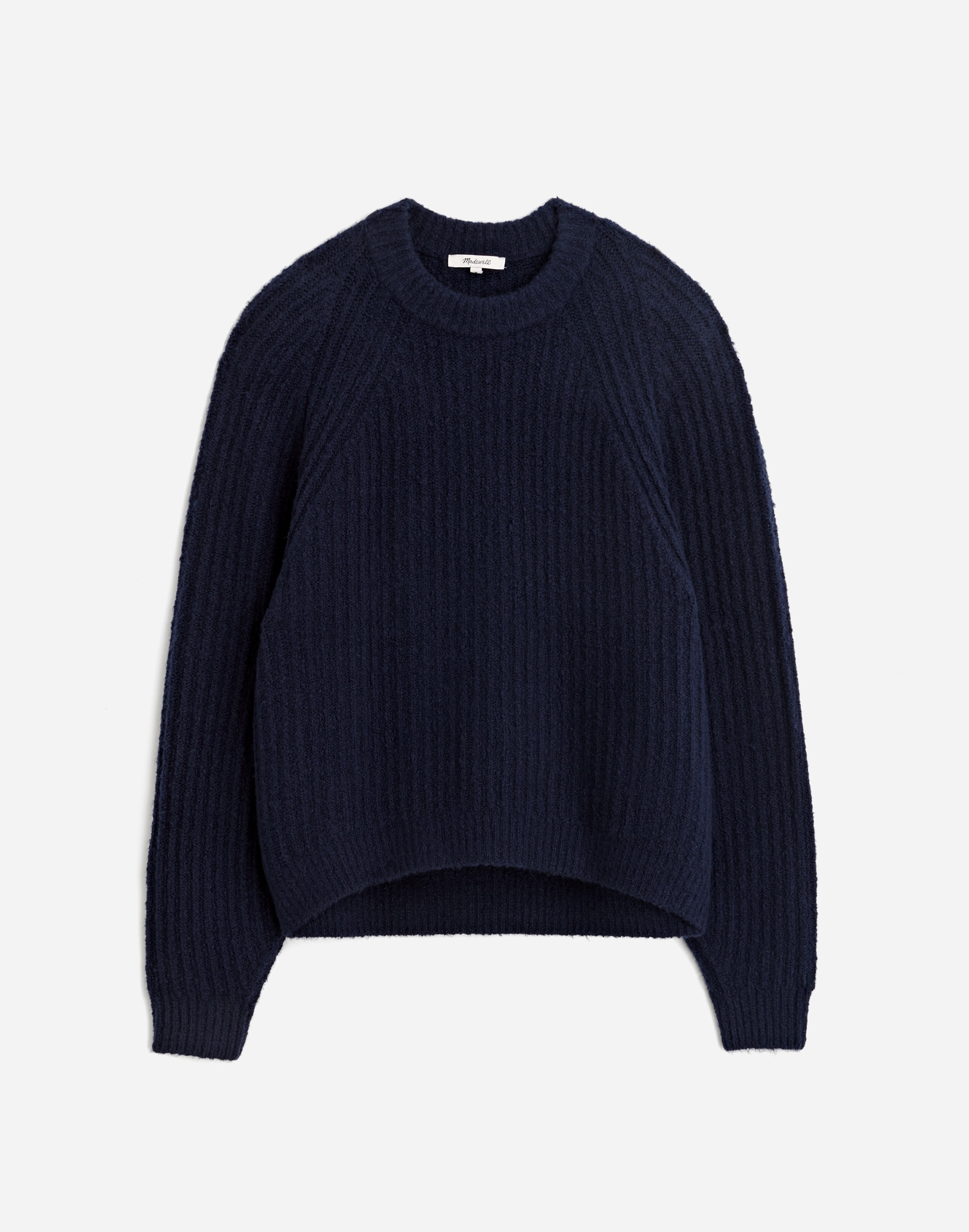 Ribbed Cotton-Blend Sweater