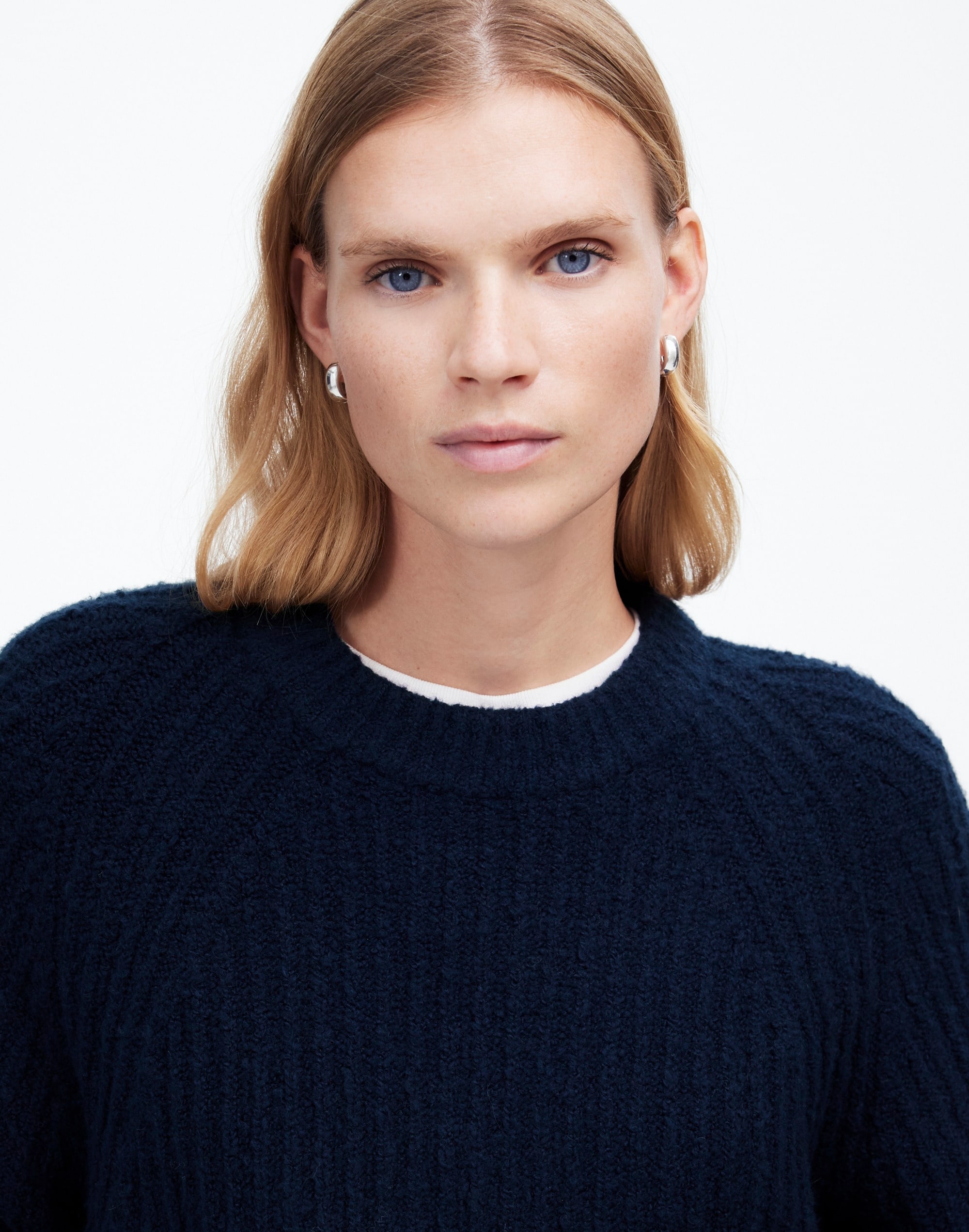 Ribbed Cotton-Blend Sweater