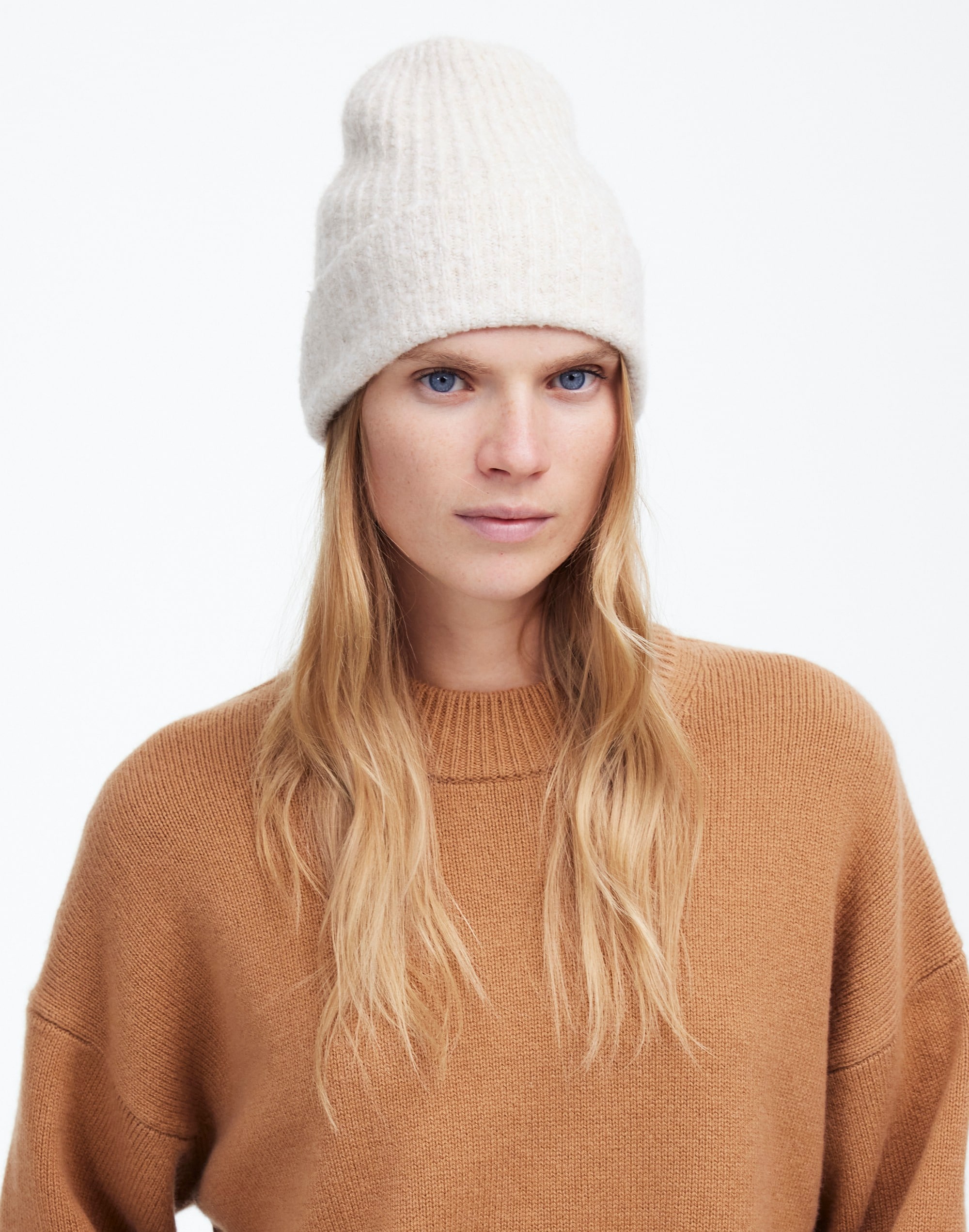 Cotton-Blend Cuffed Beanie