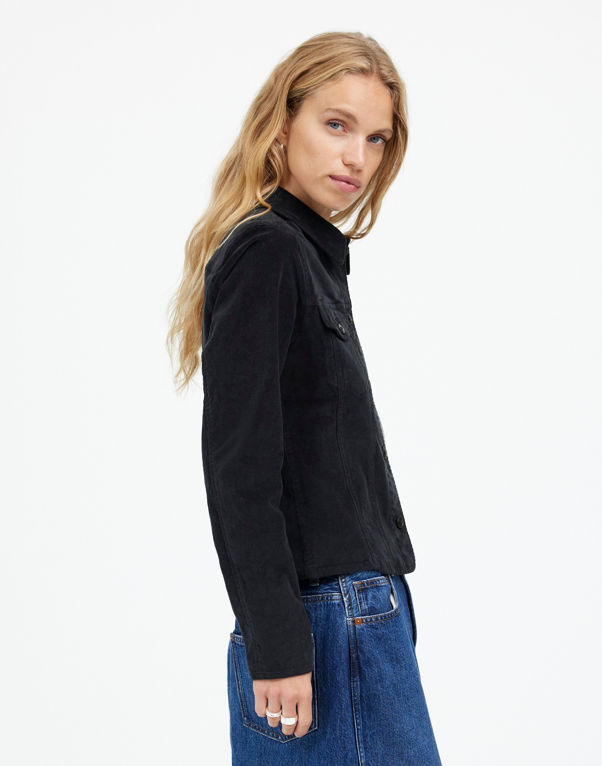 Shrunken Button-Front Shirt