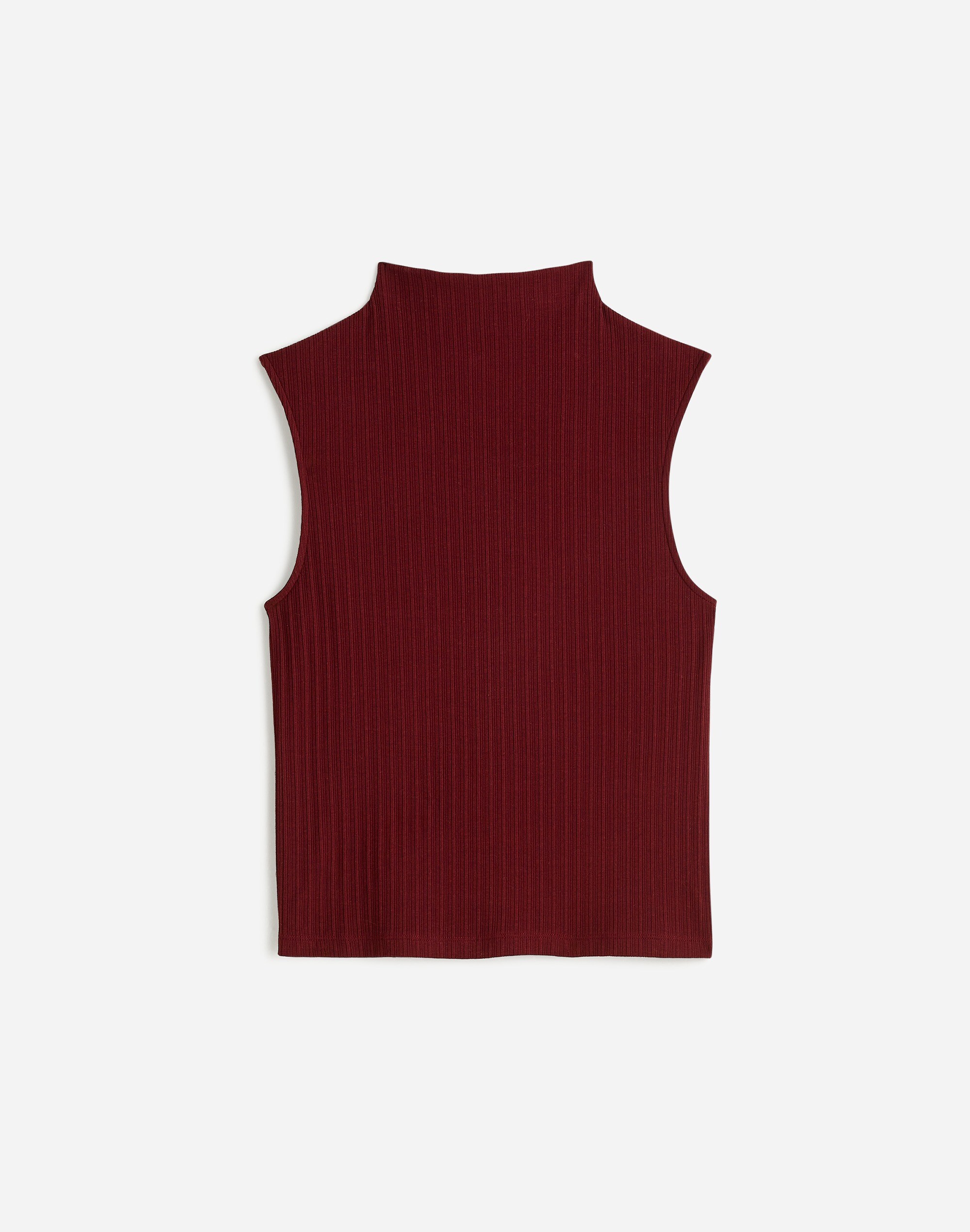 Ribbed Mockneck Tank