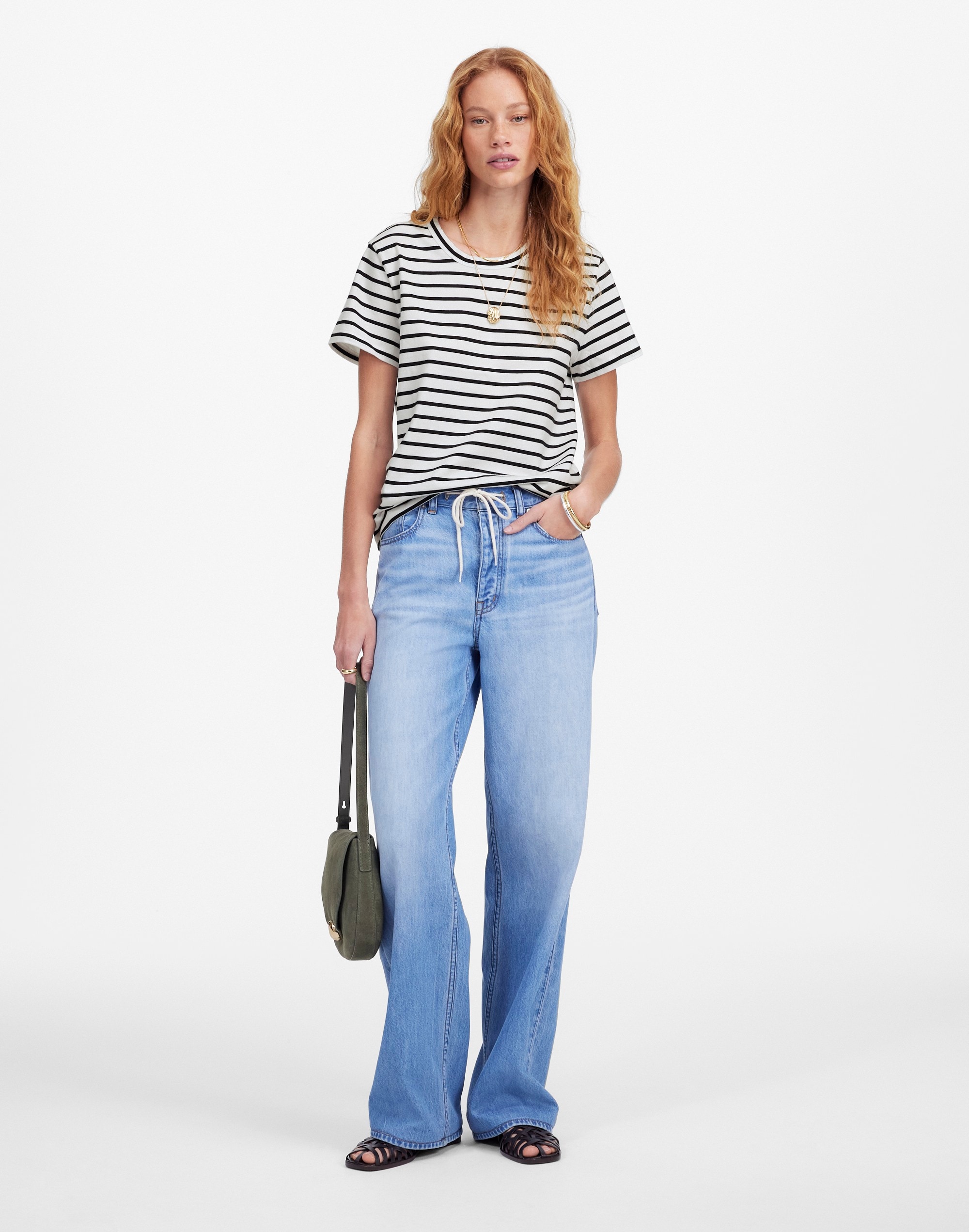 The Perfect Crewneck Tee in Allday Jersey Alternate Image 5