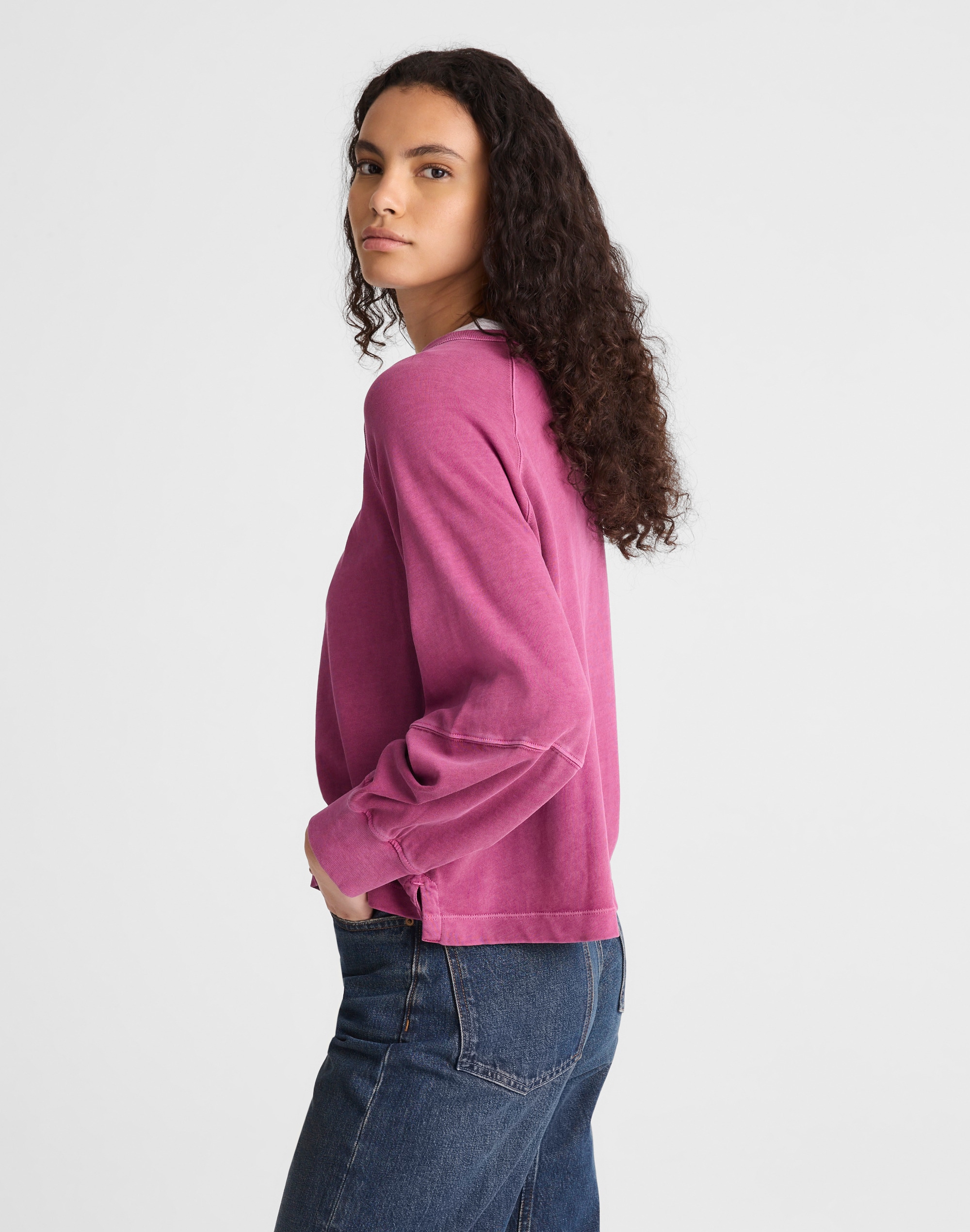 Relaxed Long-Sleeve Raglan Tee