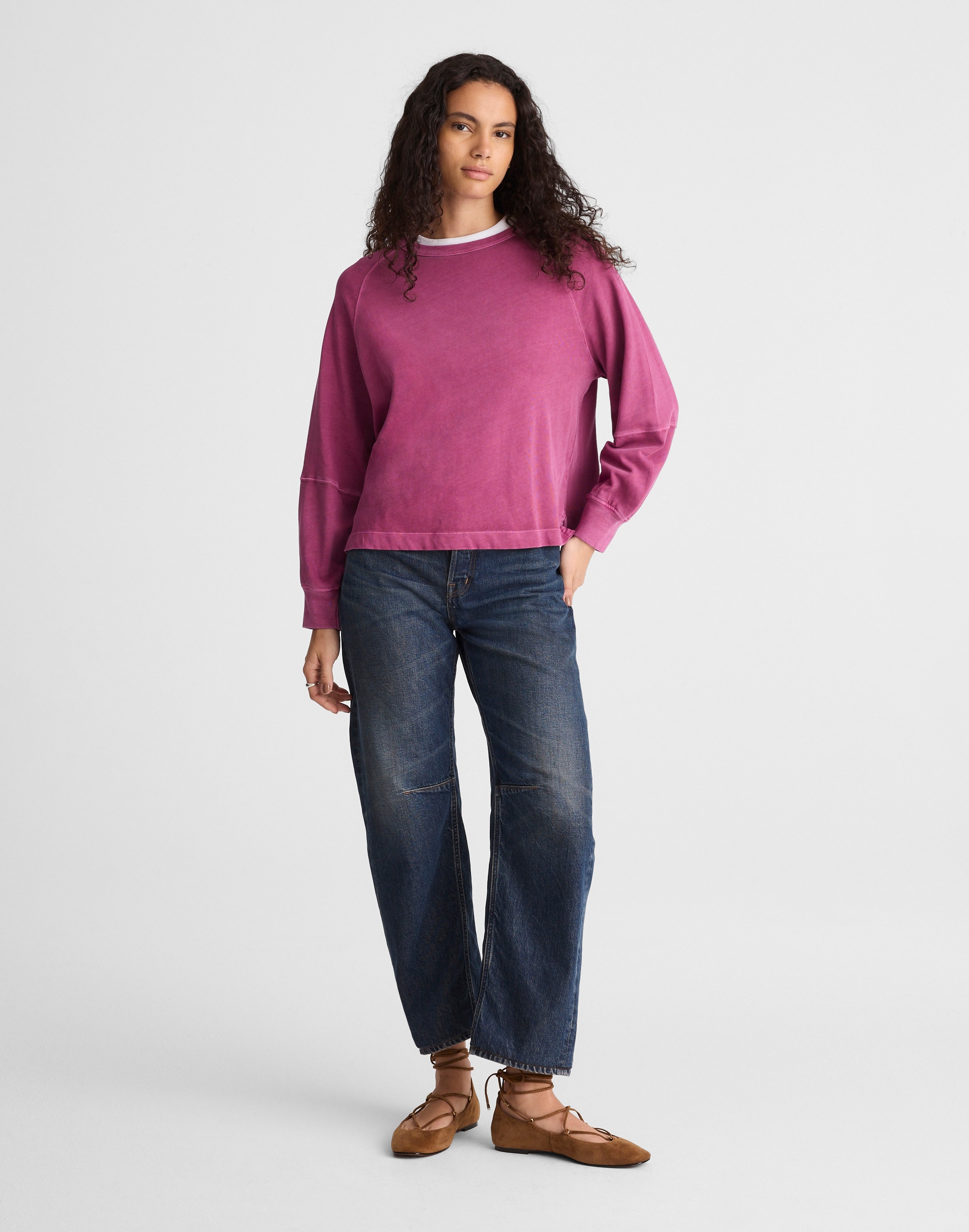 Relaxed Long-Sleeve Raglan Tee