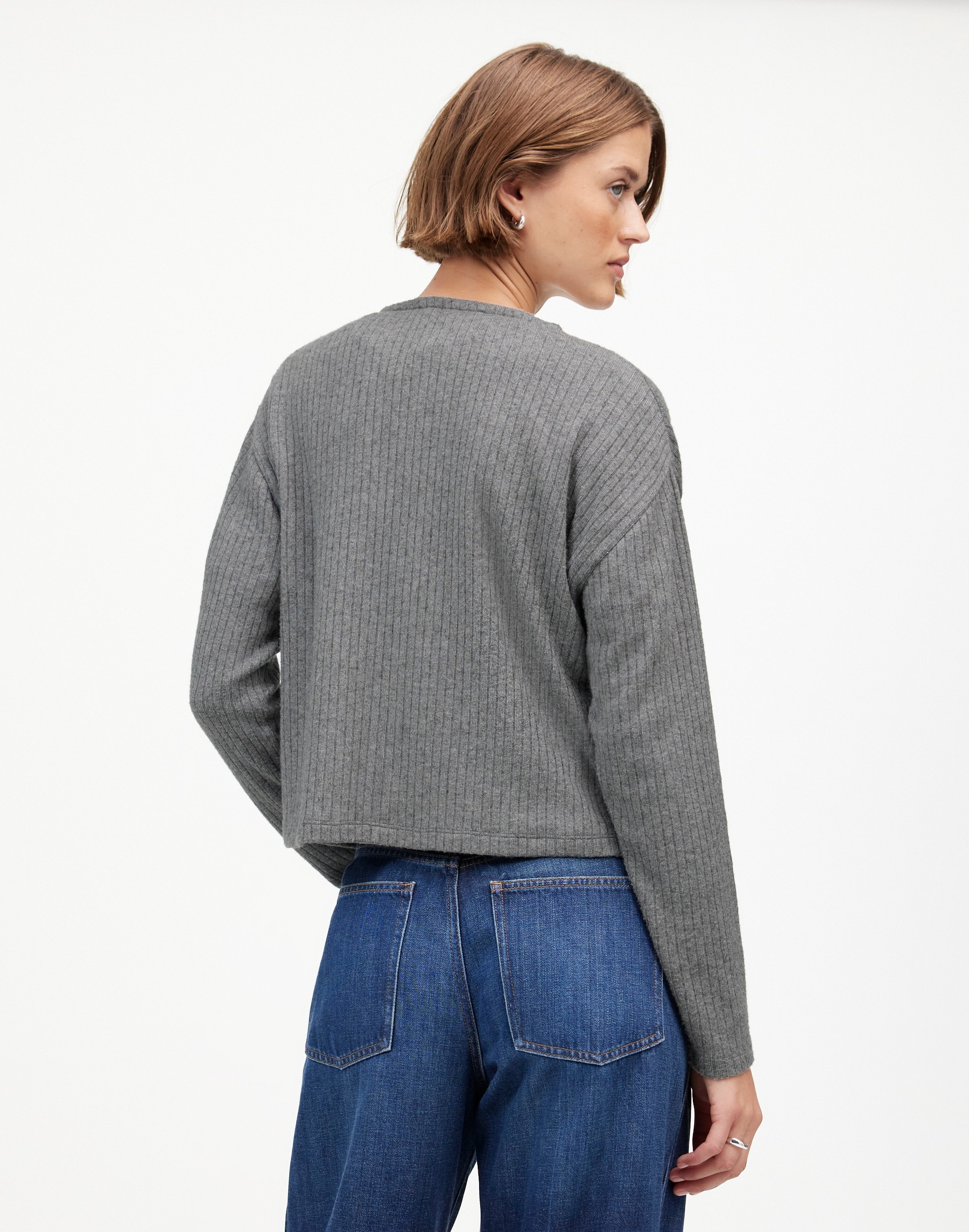 Relaxed Button-Front Cardigan