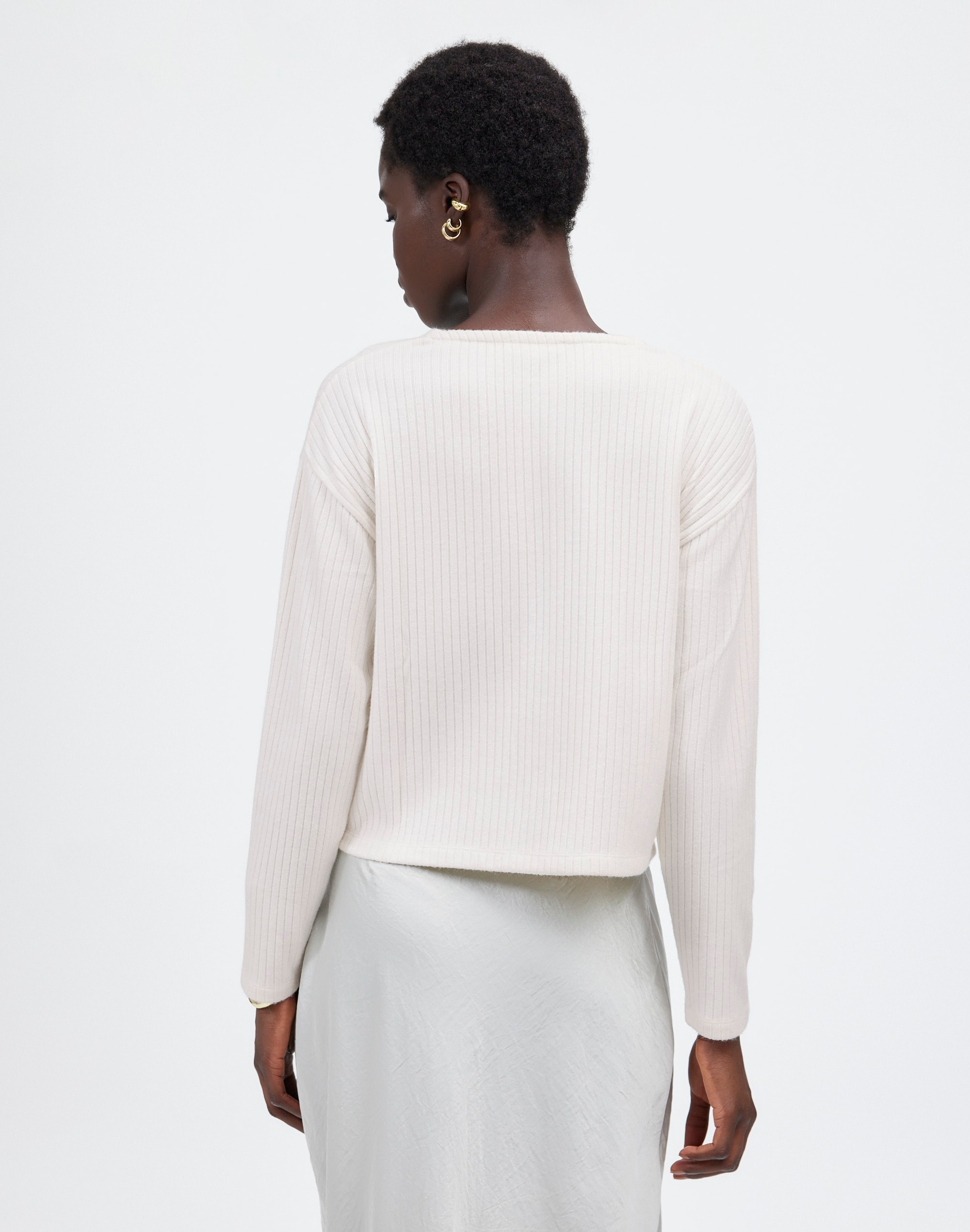 Relaxed Button-Front Cardigan