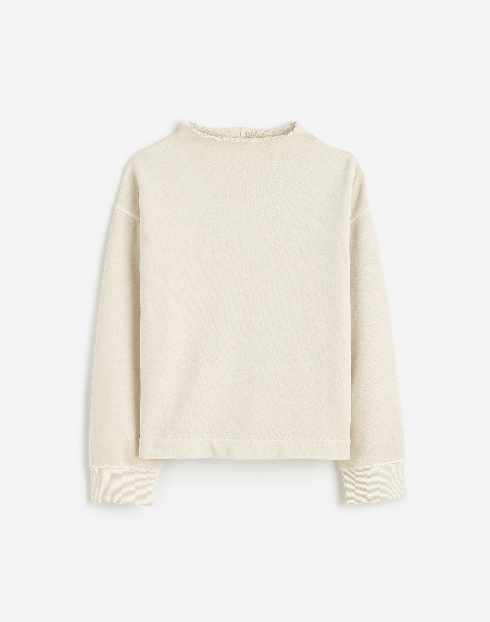 Long-Sleeve Funnel-Neck Sweatshirt