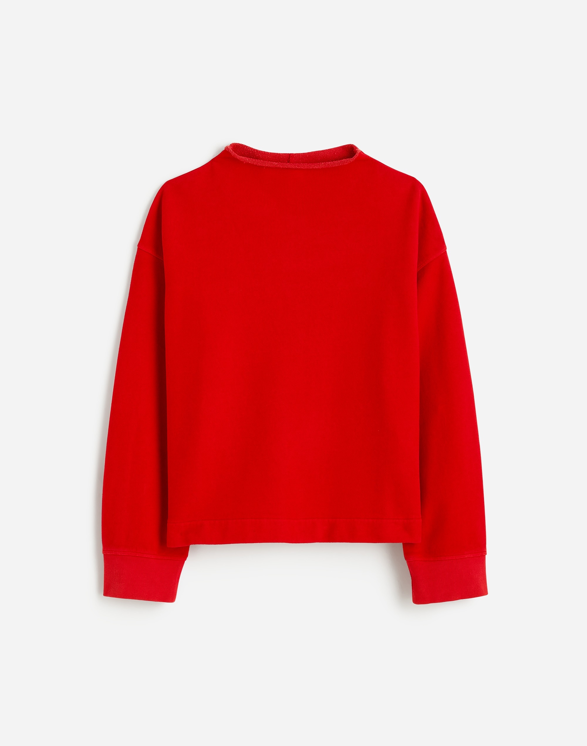 Long-Sleeve Funnel-Neck Sweatshirt
