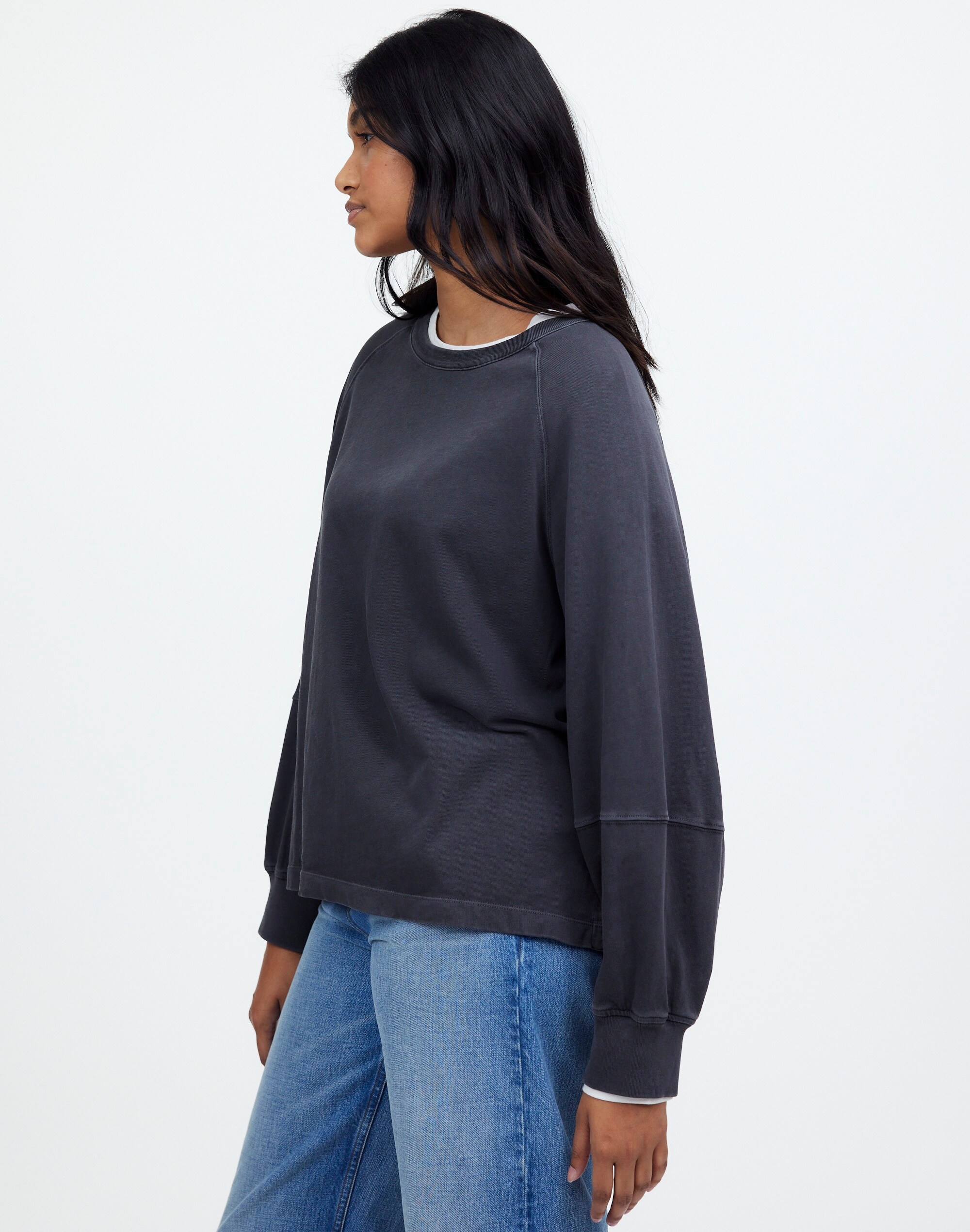 Plus Relaxed Long-Sleeve Raglan Tee
