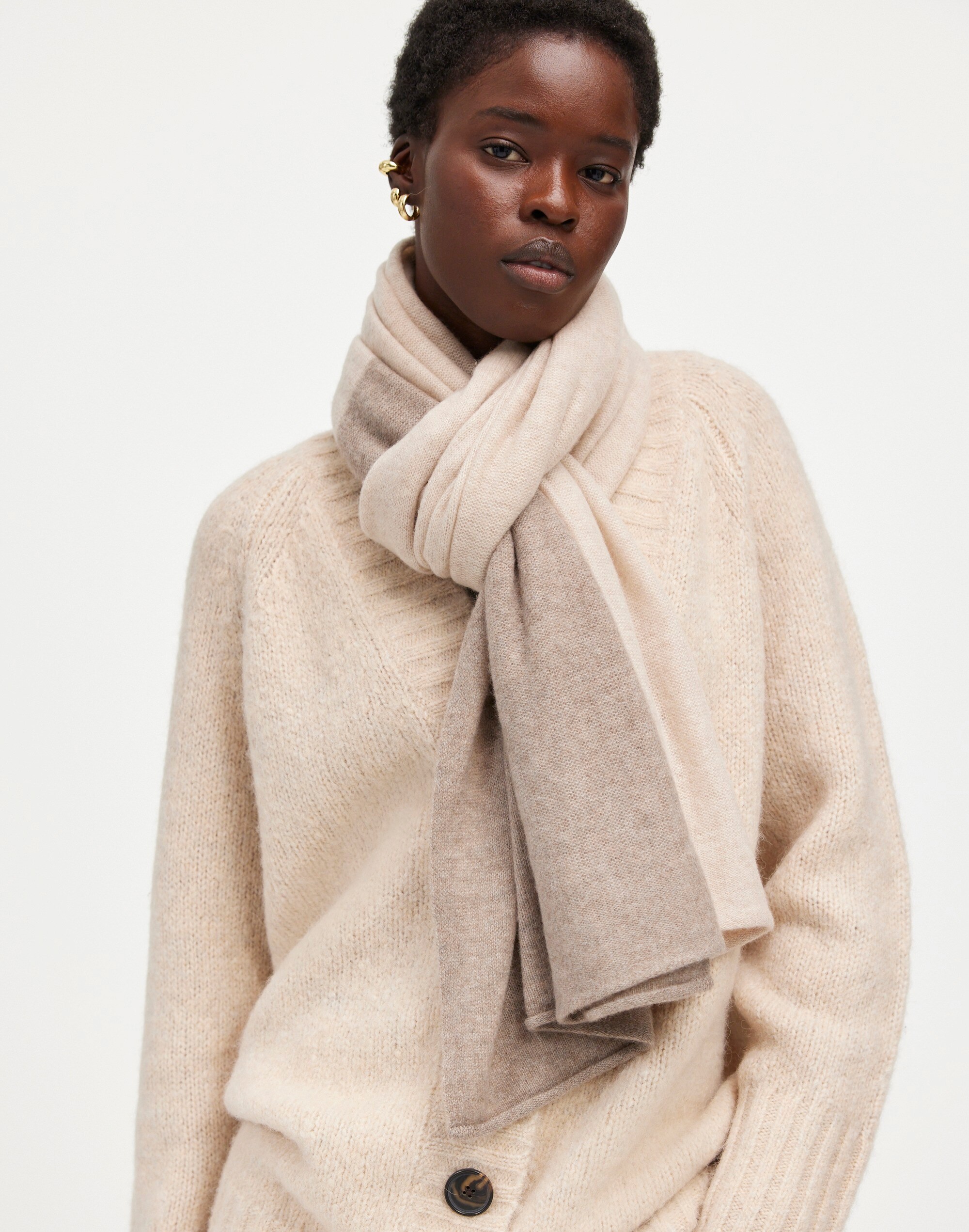 Colorblock Cashmere Scarf