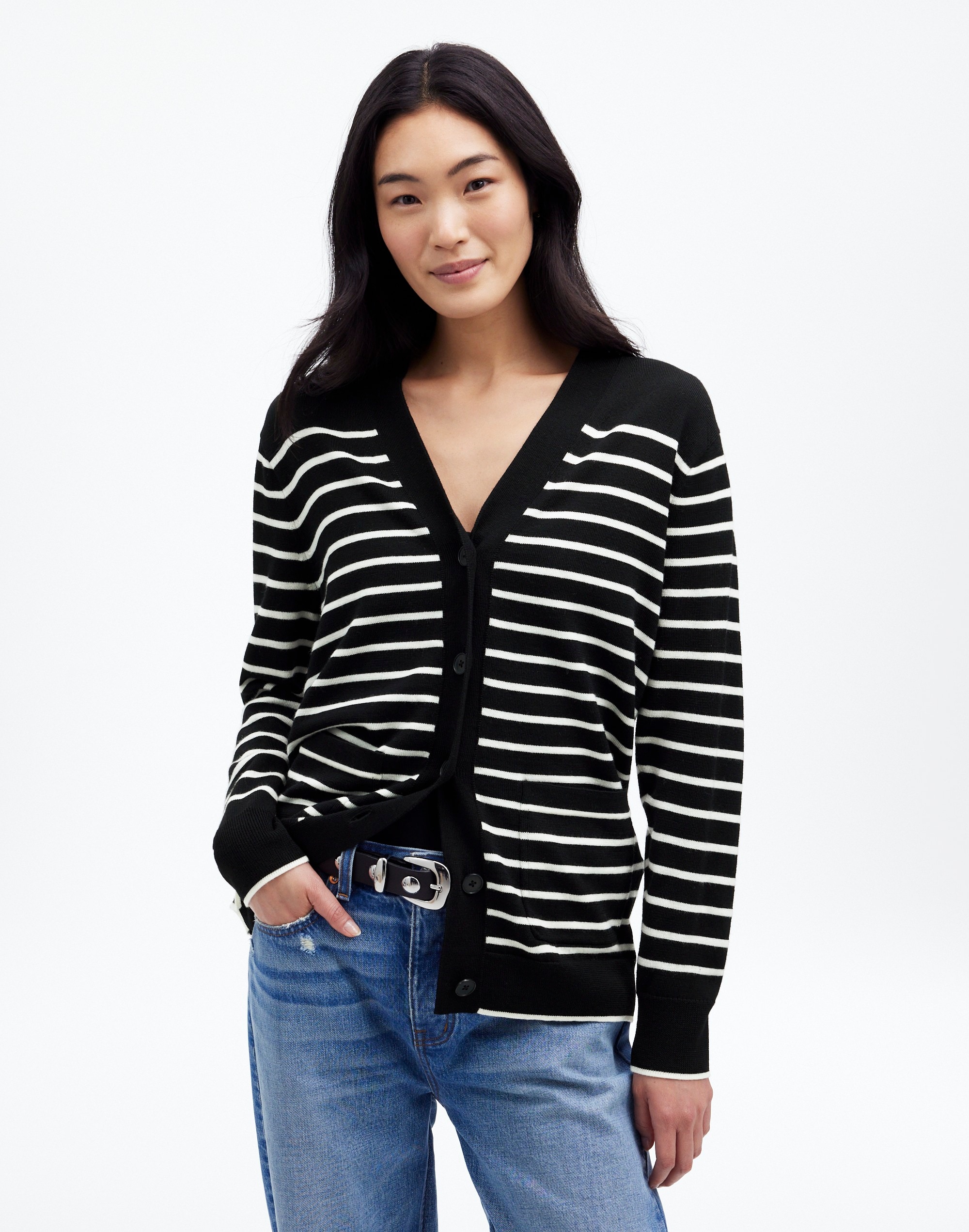Merino Wool Boyfriend Cardigan