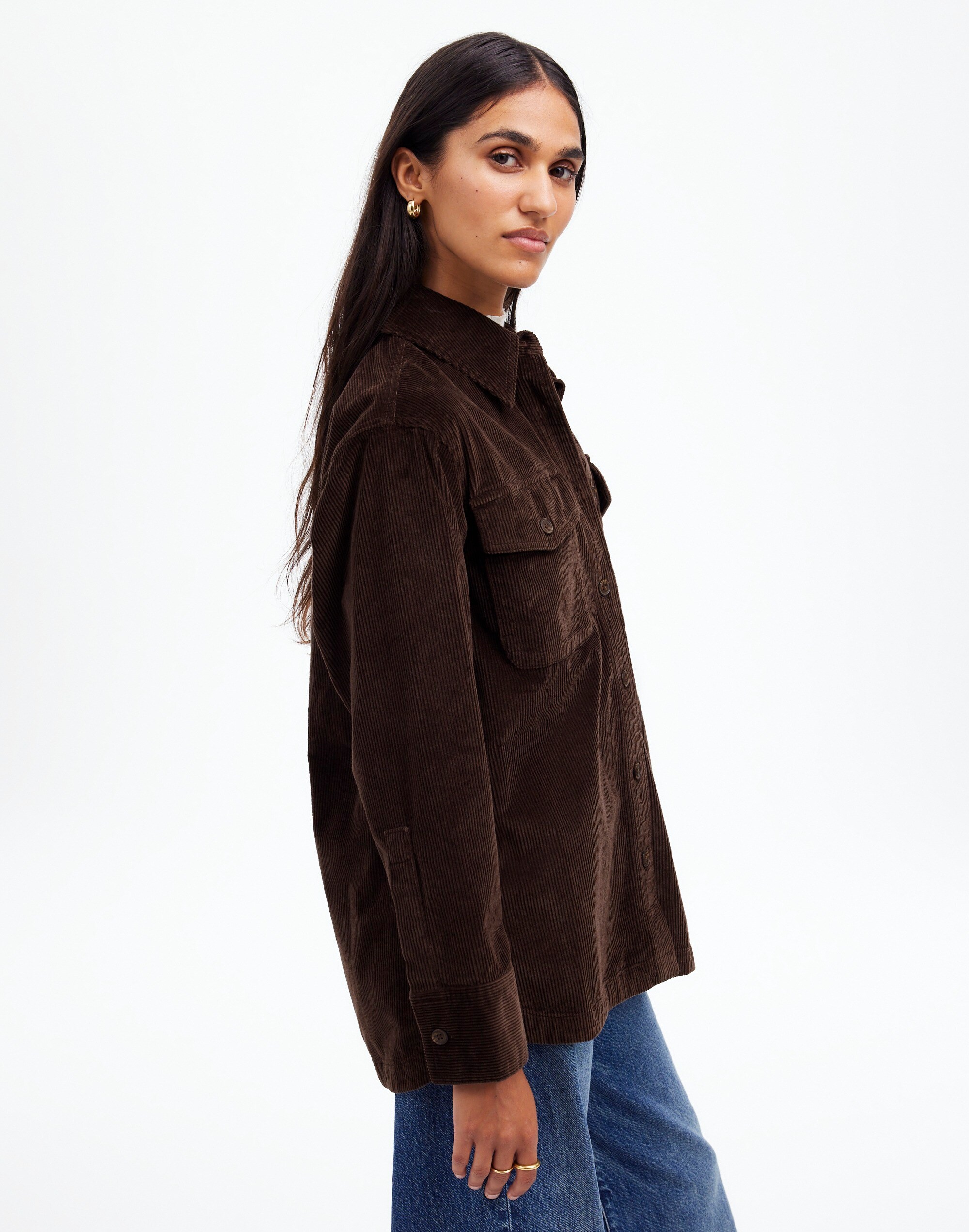 Corduroy Relaxed Shirt-Jacket