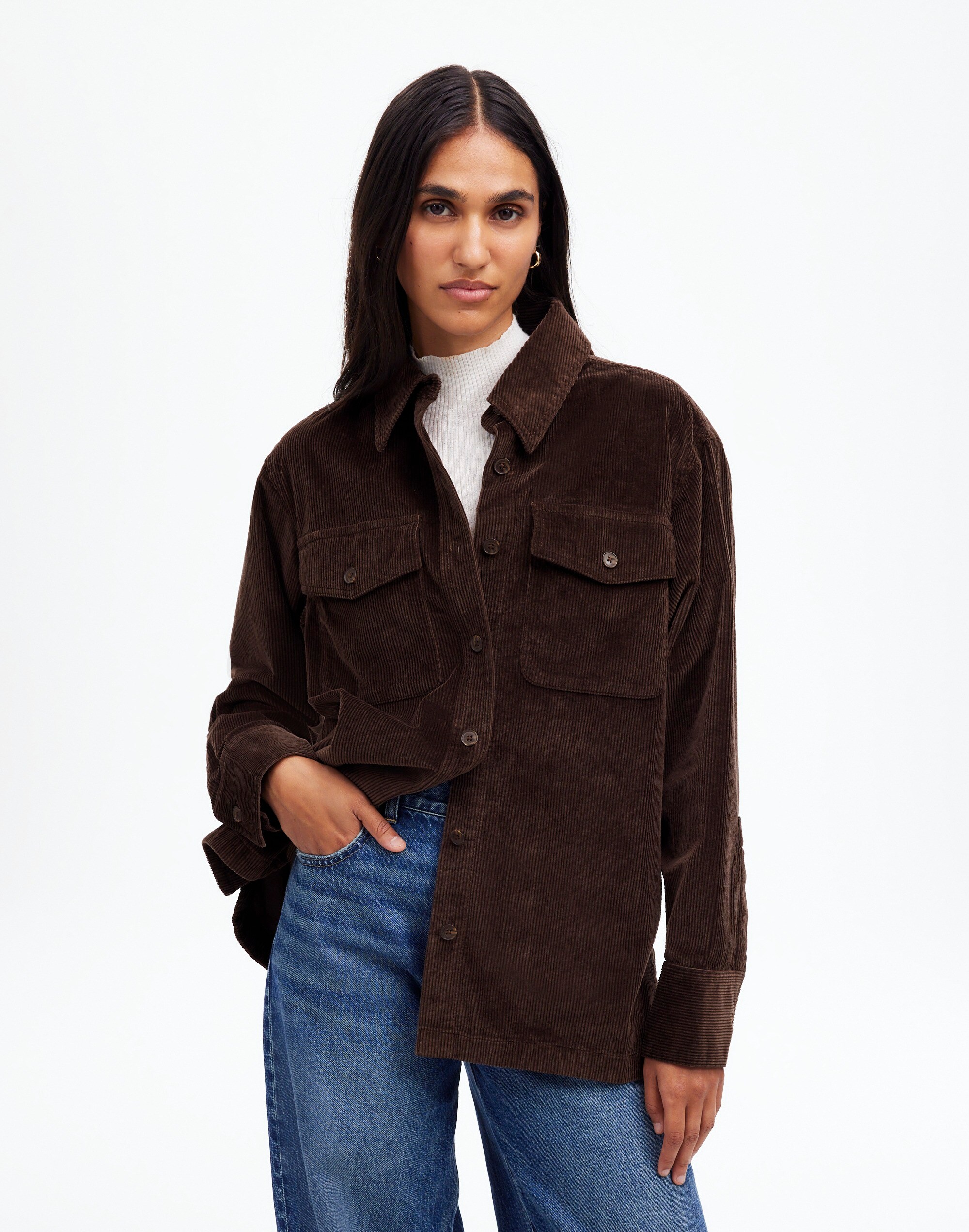 Corduroy Relaxed Shirt-Jacket