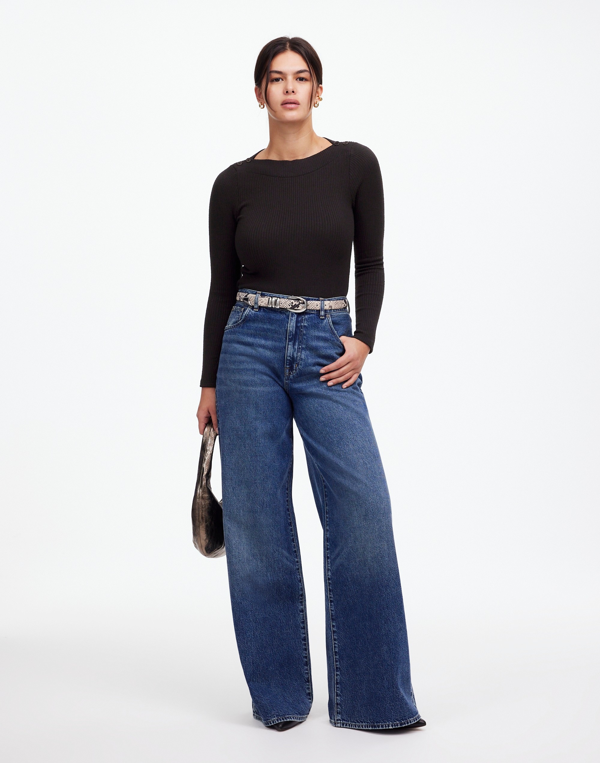 Boatneck Long-Sleeve Tee