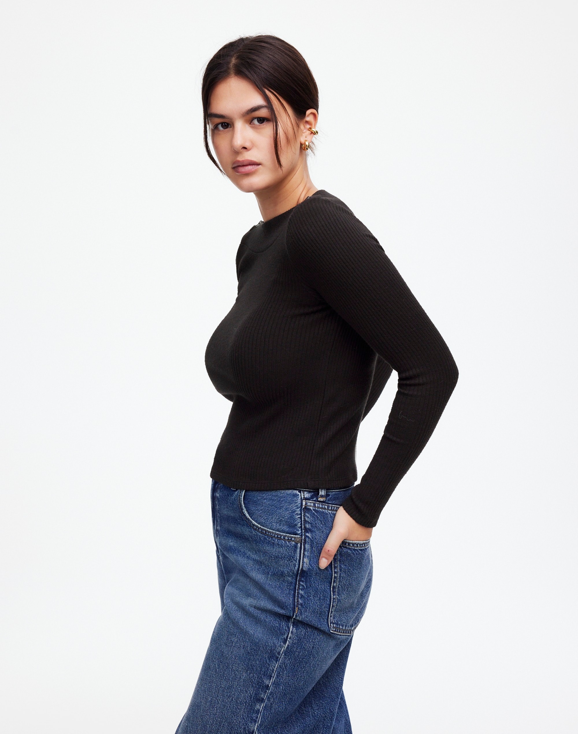 Boatneck Long-Sleeve Tee