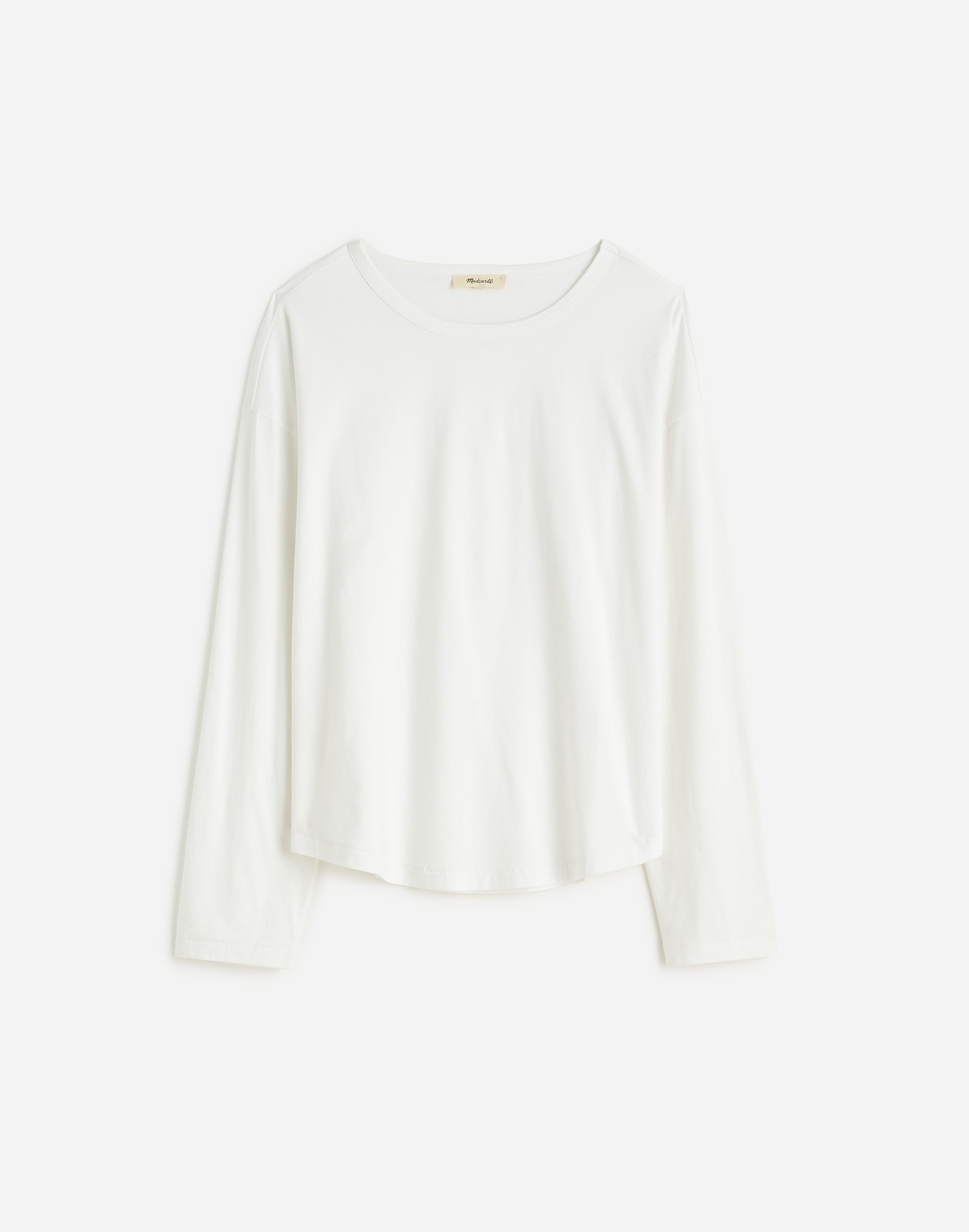 Relaxed Long-Sleeve Crewneck Tee