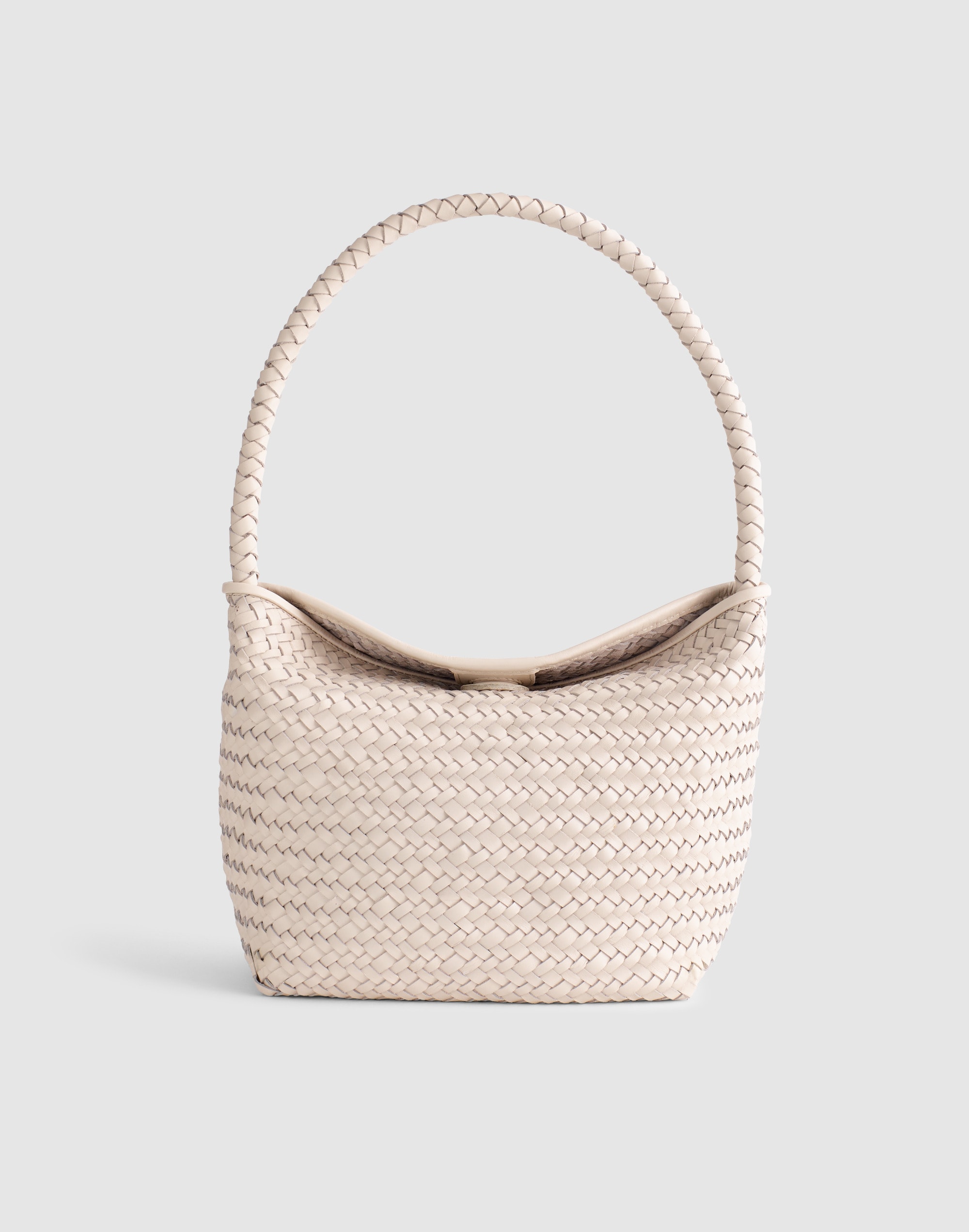 Madewell The Signature Woven Shoulder Bag In Black