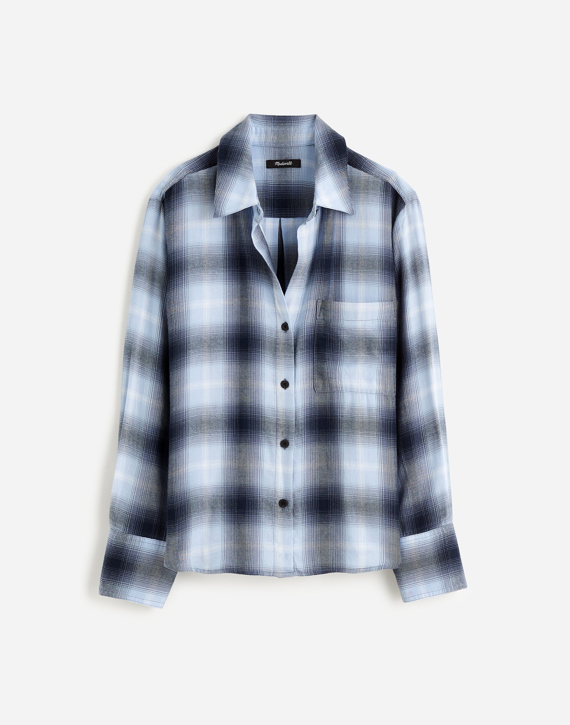 Plus Easy Y-Neck Button-Up Shirt