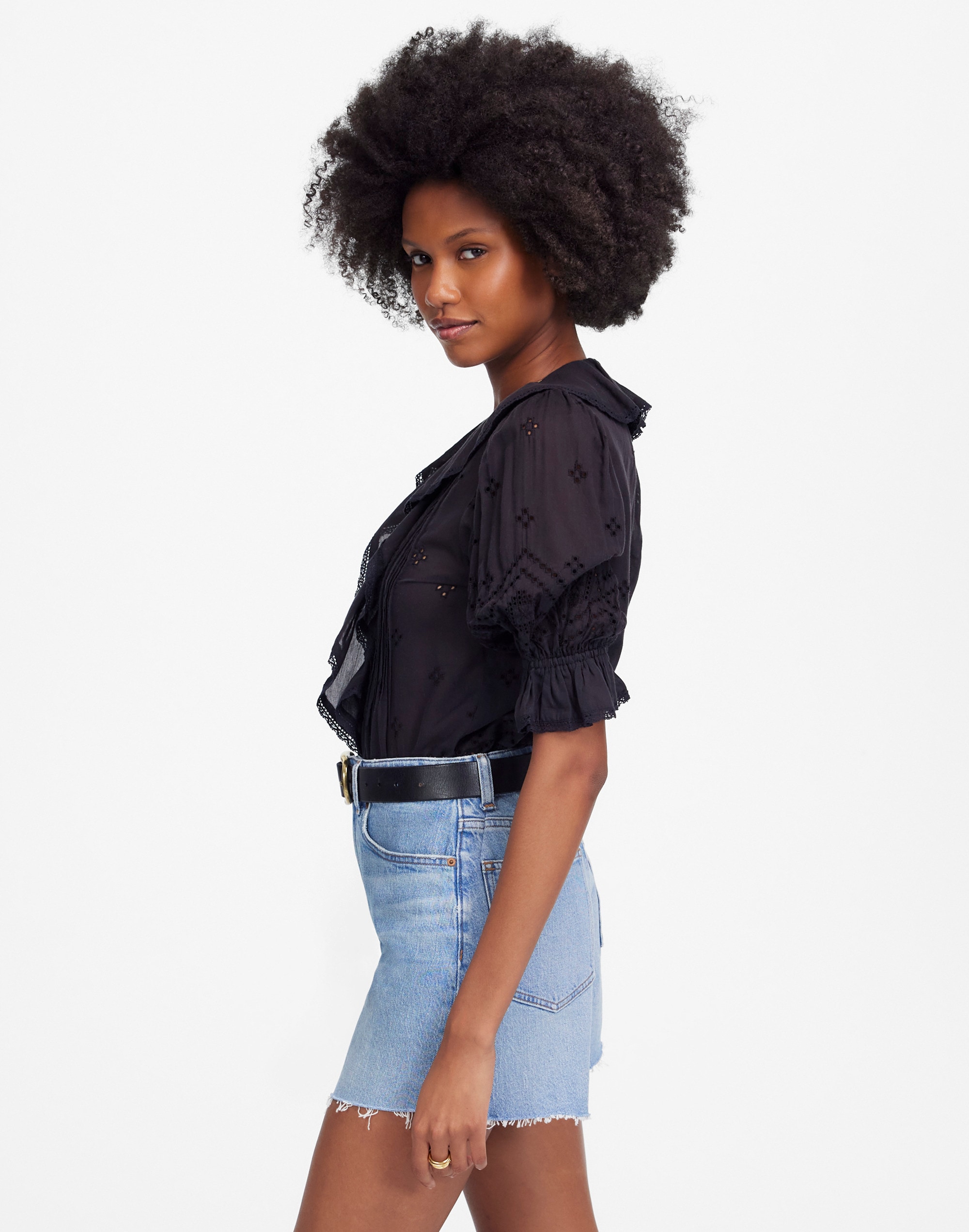 The Perfect Vintage Mid-Length Jean Short in Altoona Wash Alternate Image 3