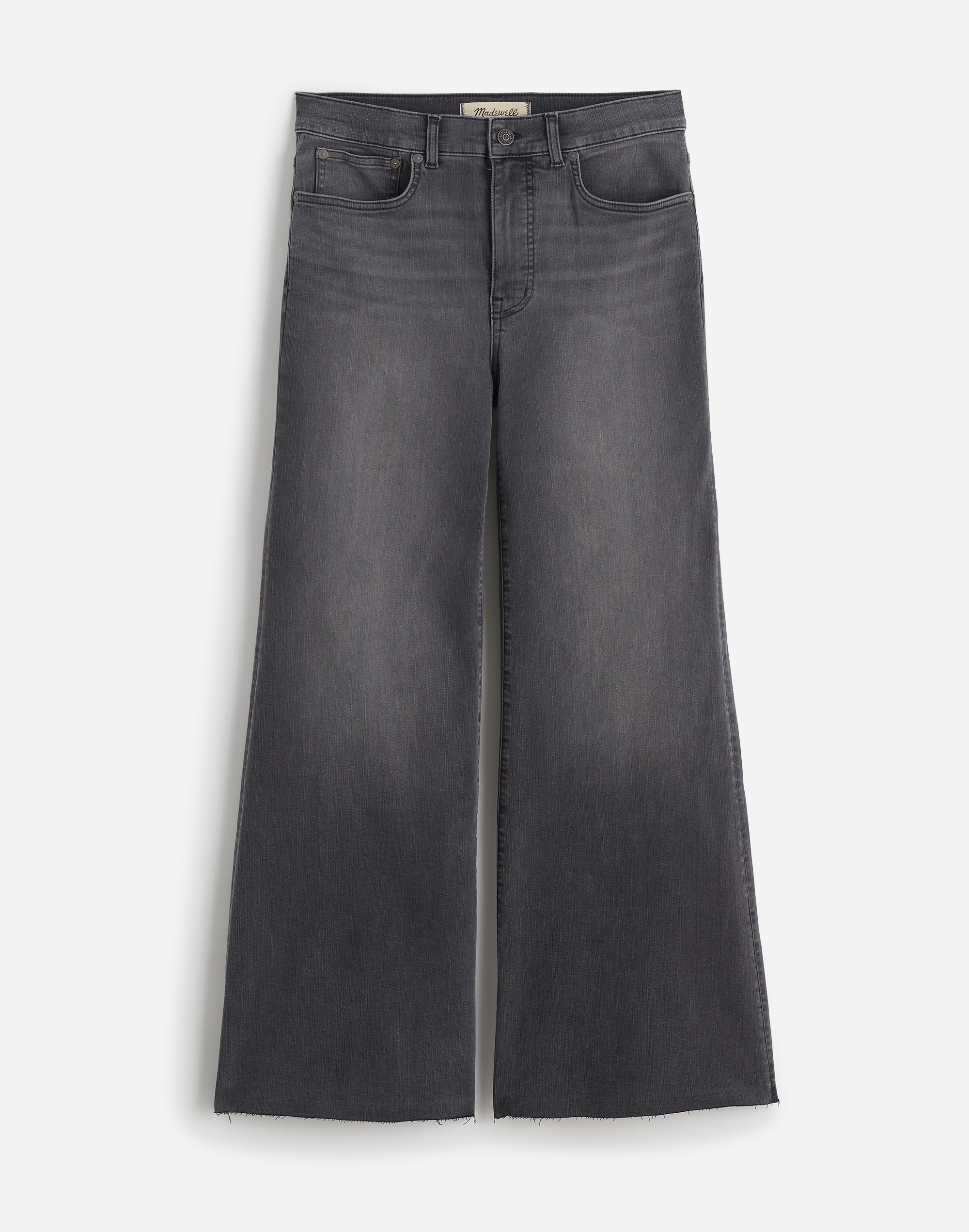 Flared Wide-Leg Crop Jeans