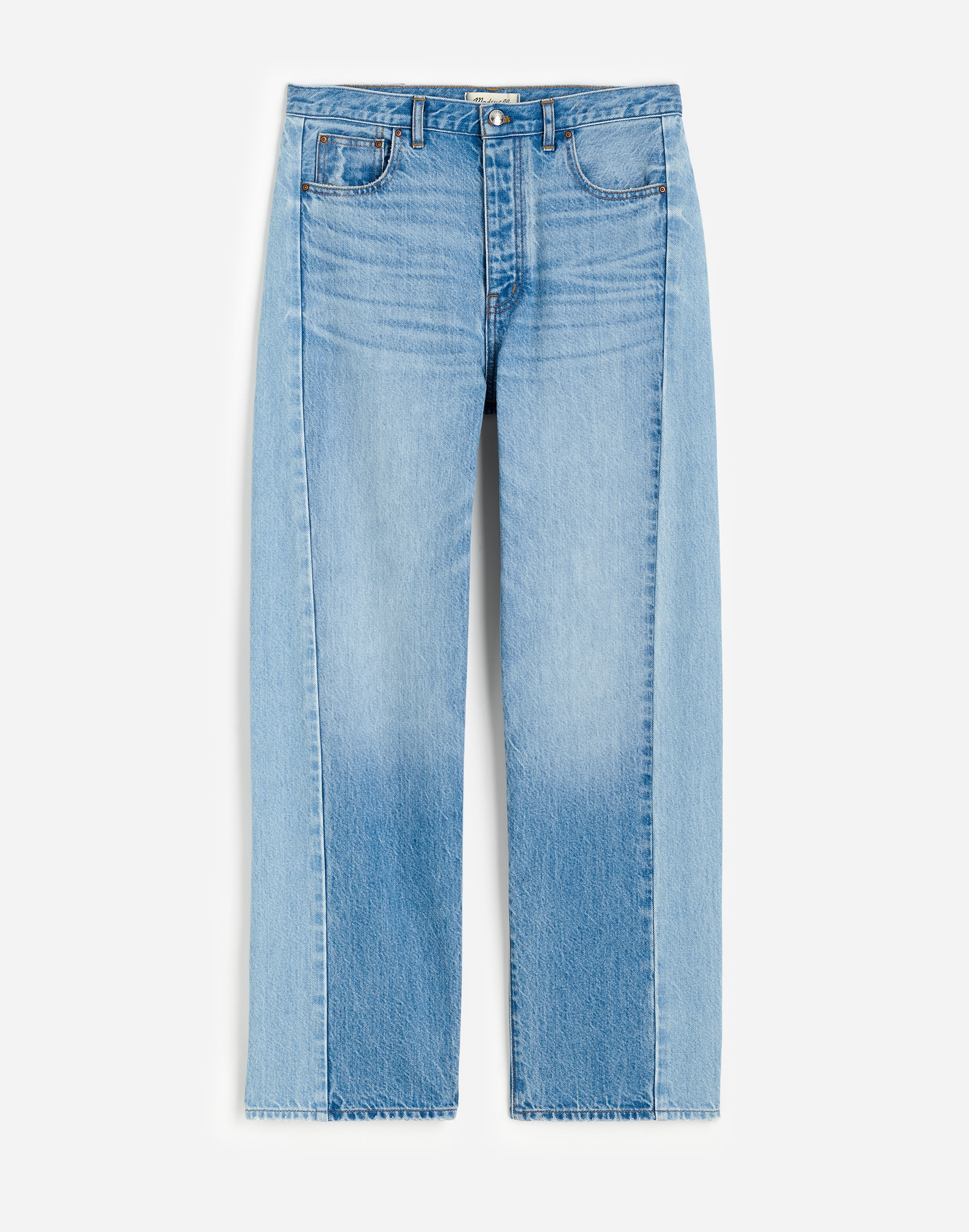 Pieced Barrel-Leg Jeans in Redlands Wash Alternate Image 6