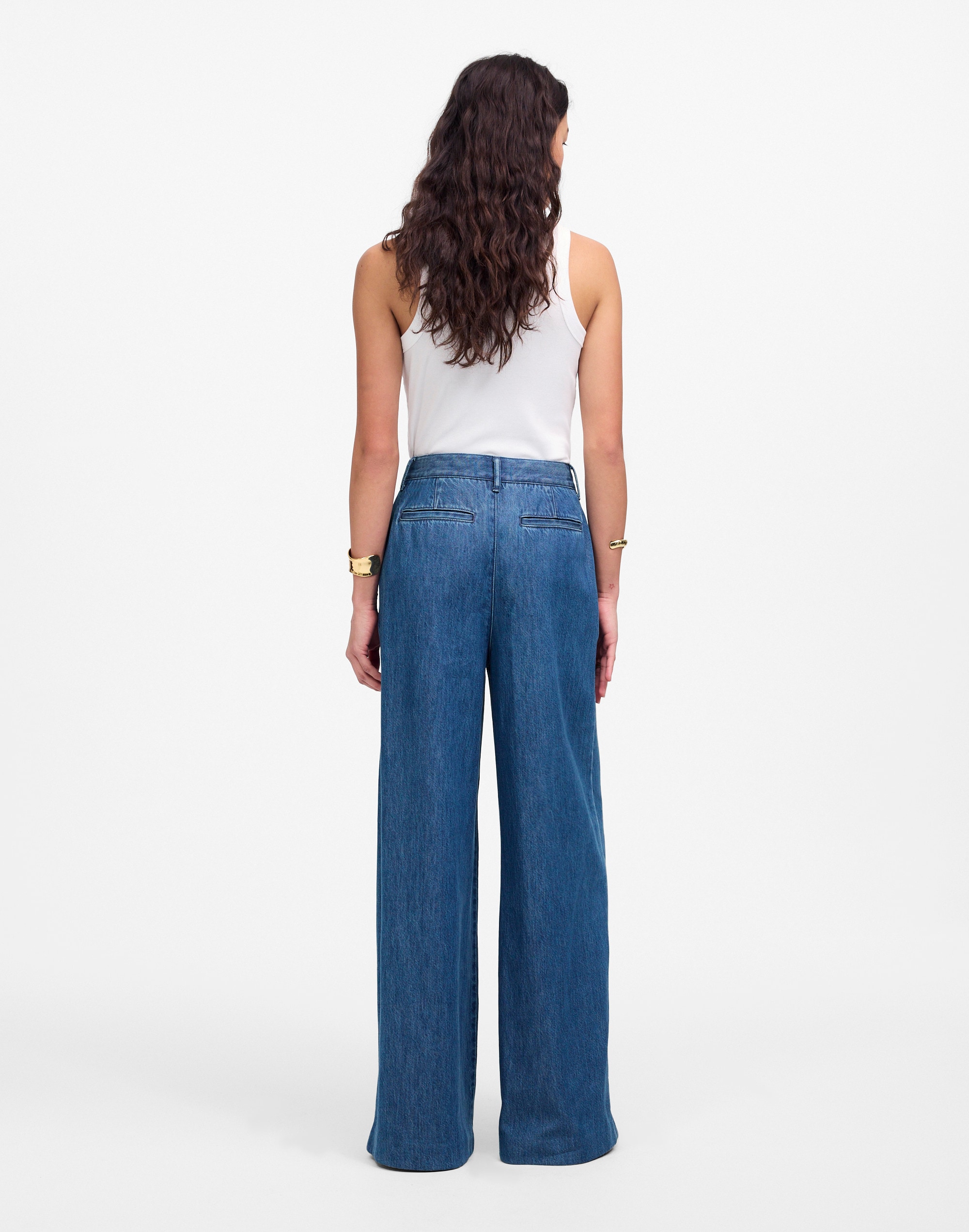 The Harlow Superwide-Leg Jean in McNair Wash: Airy Denim Edition