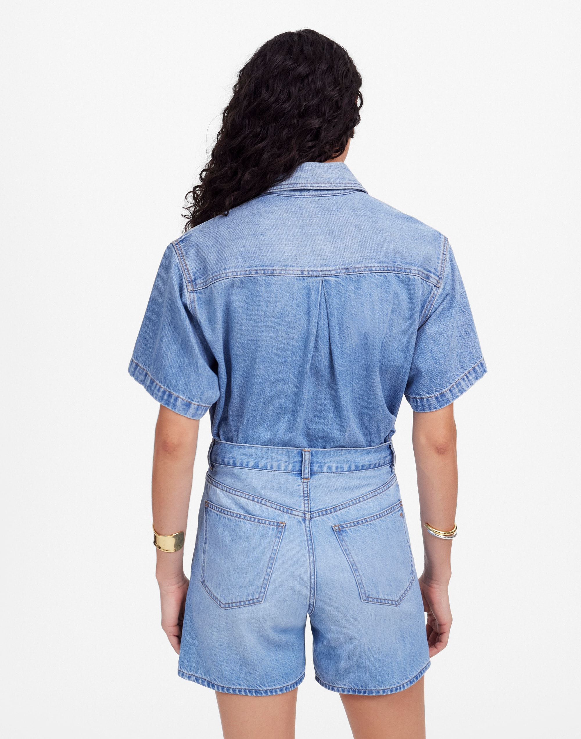 Drawstring Jean Short: Airy Denim Edition