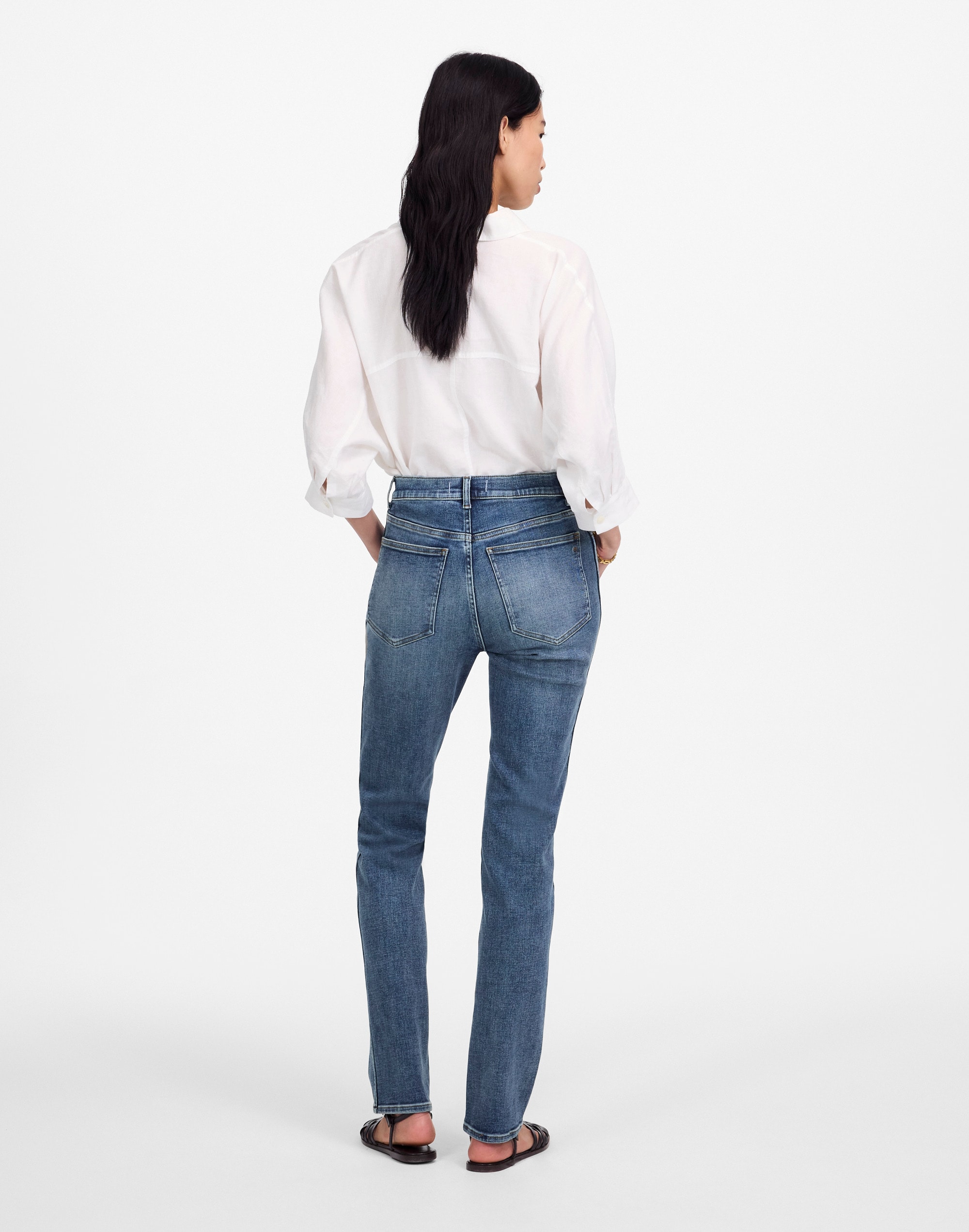 High-Rise Stovepipe Jeans