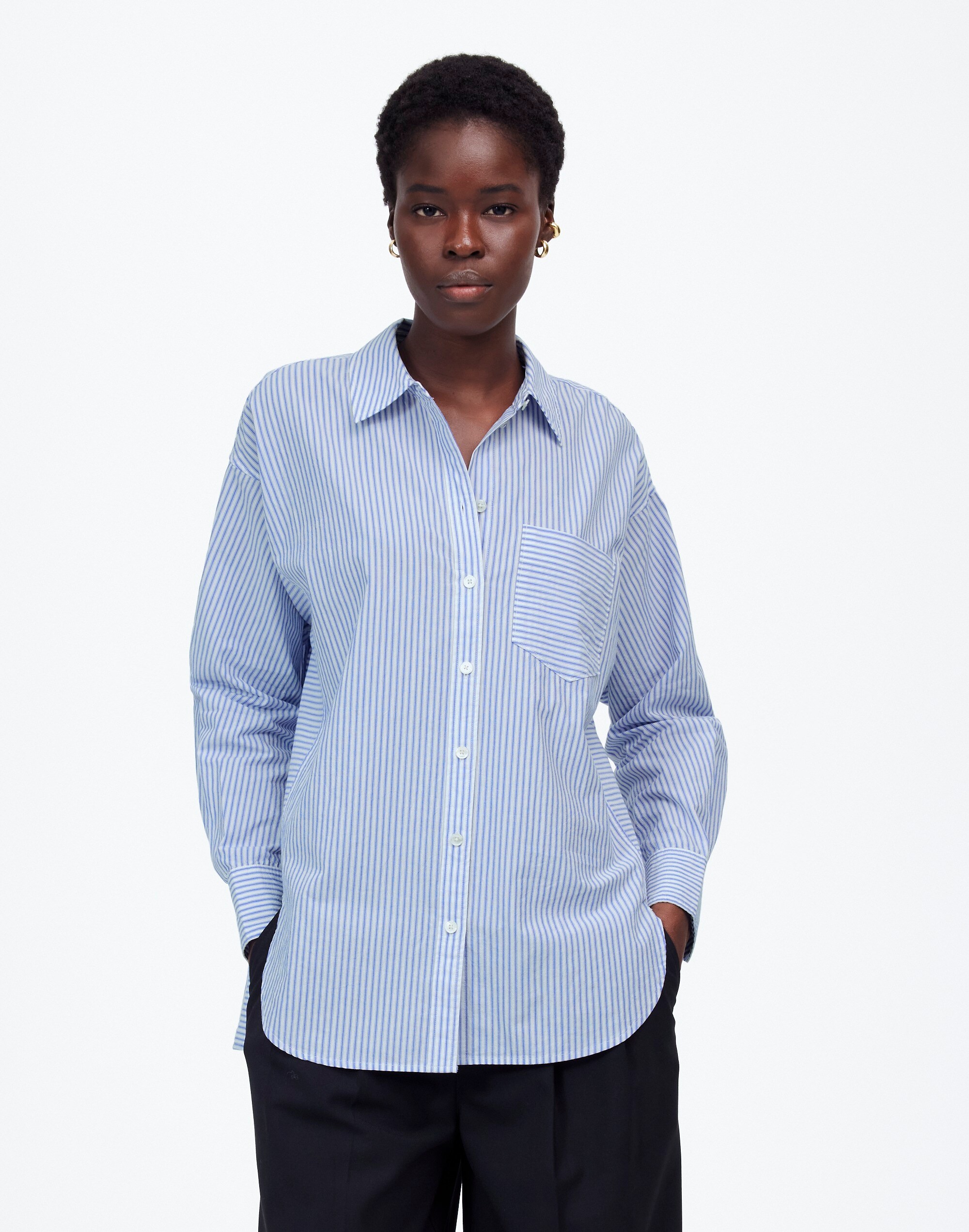 Poplin Side-Panel Shirt