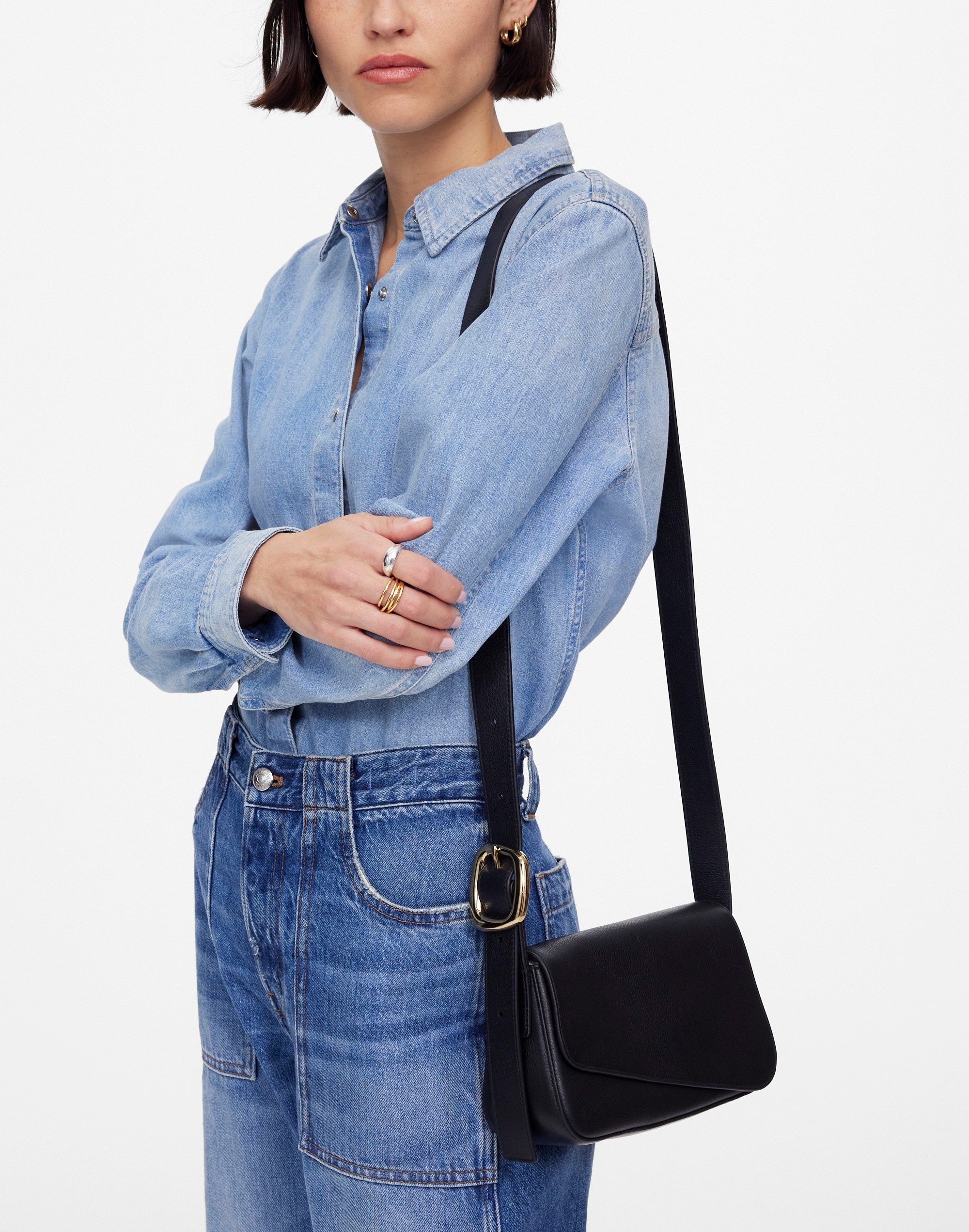 The Sculptural Buckle Crossbody Bag | Madewell