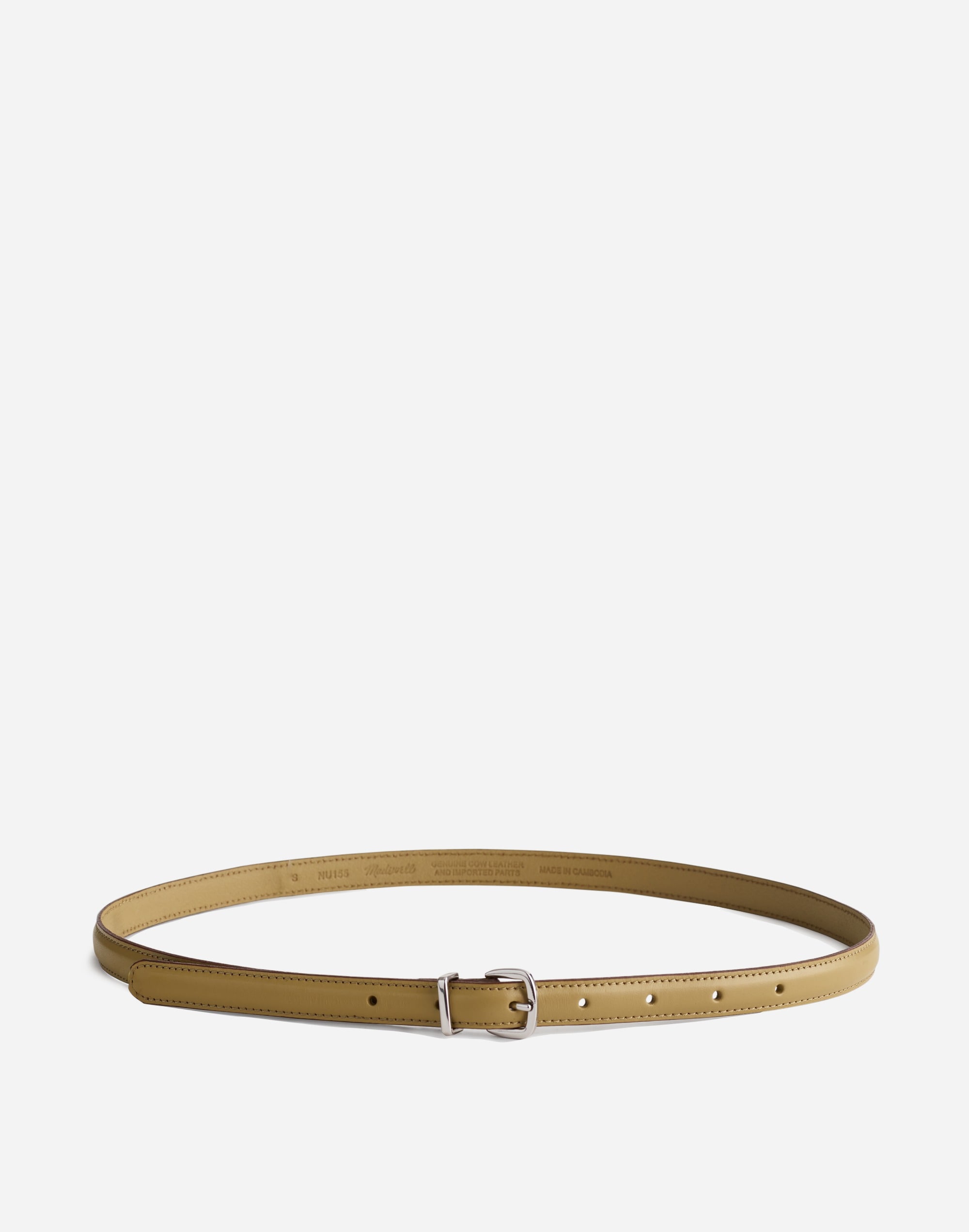 The Essential Skinny Leather Belt | Madewell