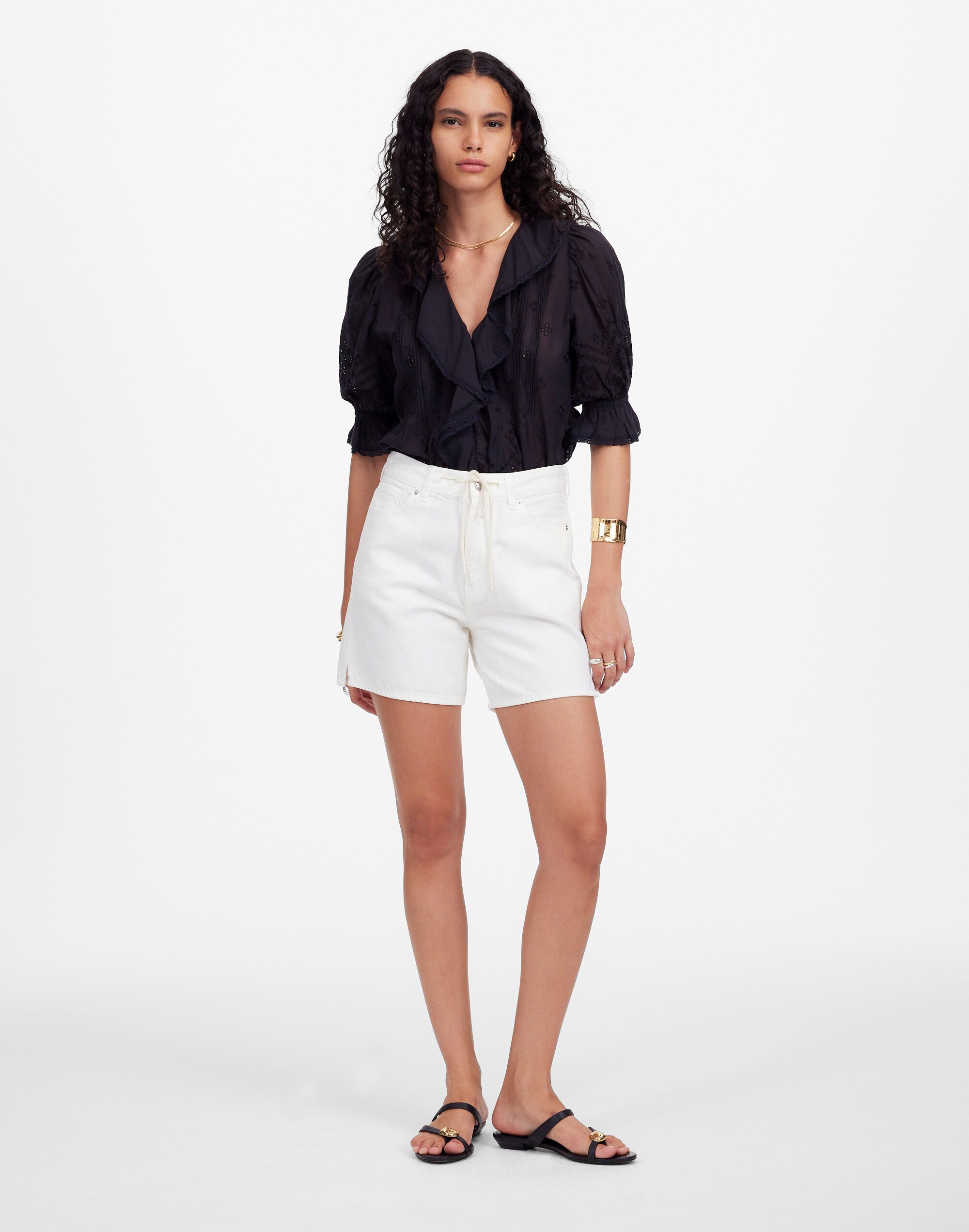 Drawstring Jean Short: Airy Denim Edition