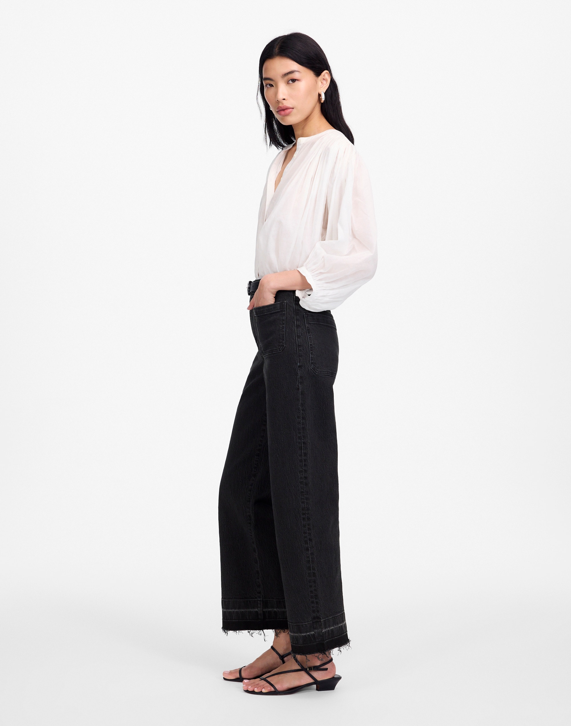 Emmett Wide-Leg Jean: Let Down Hem Edition