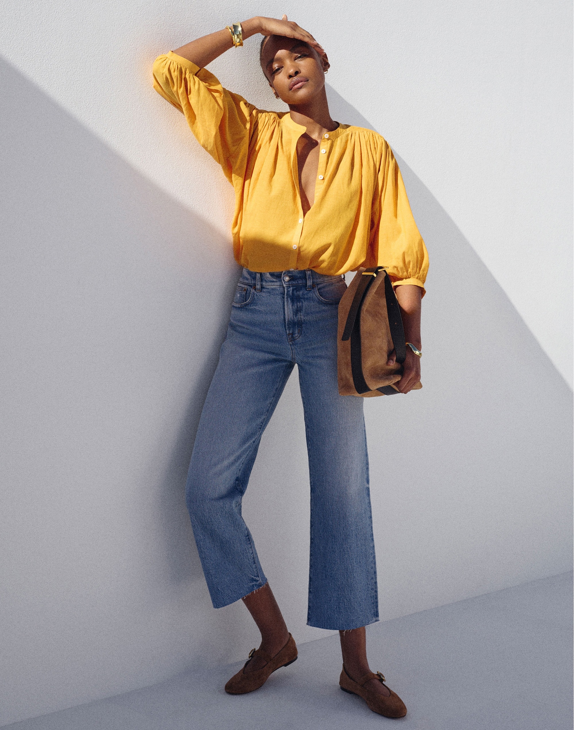 The Modern Moment Stretch-Denim Crop Wide-Leg Jean main image 1