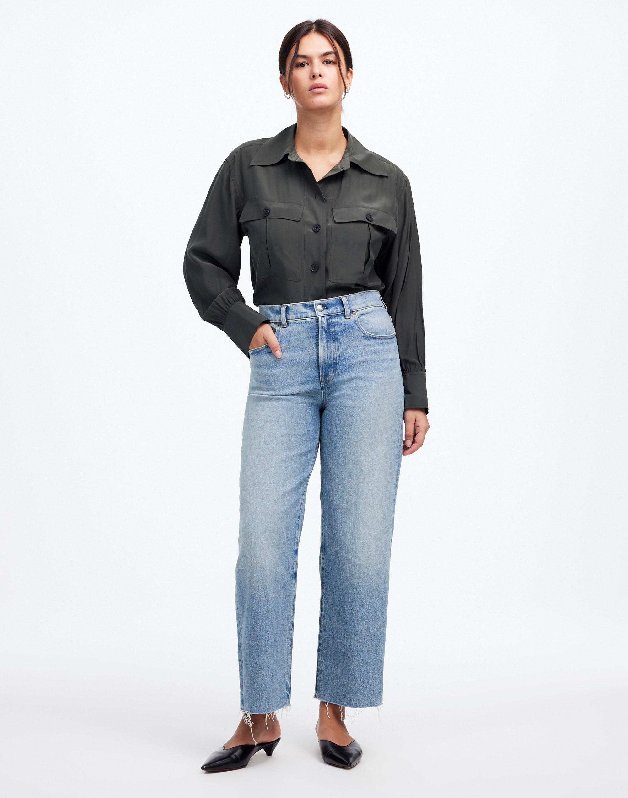 The Perfect Vintage Wide-Leg Crop Jean