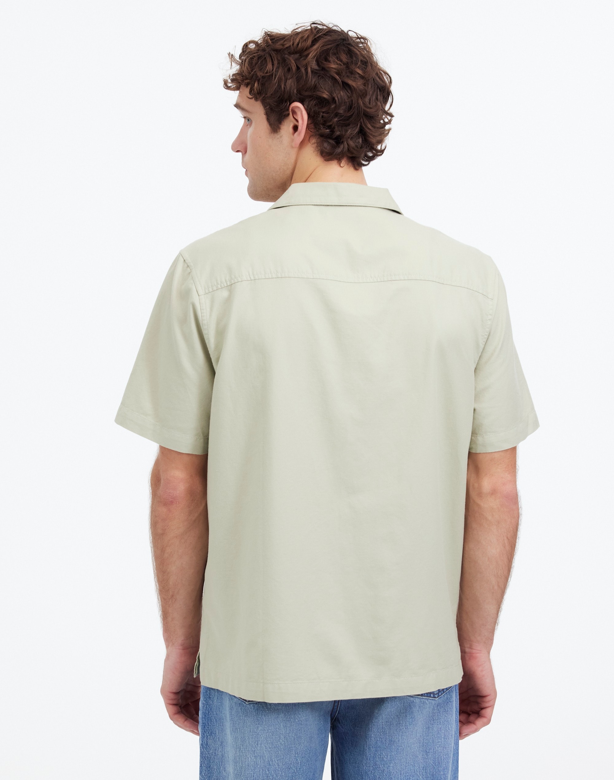 Camp Collar Short-Sleeve Shirt in Everyday Twill