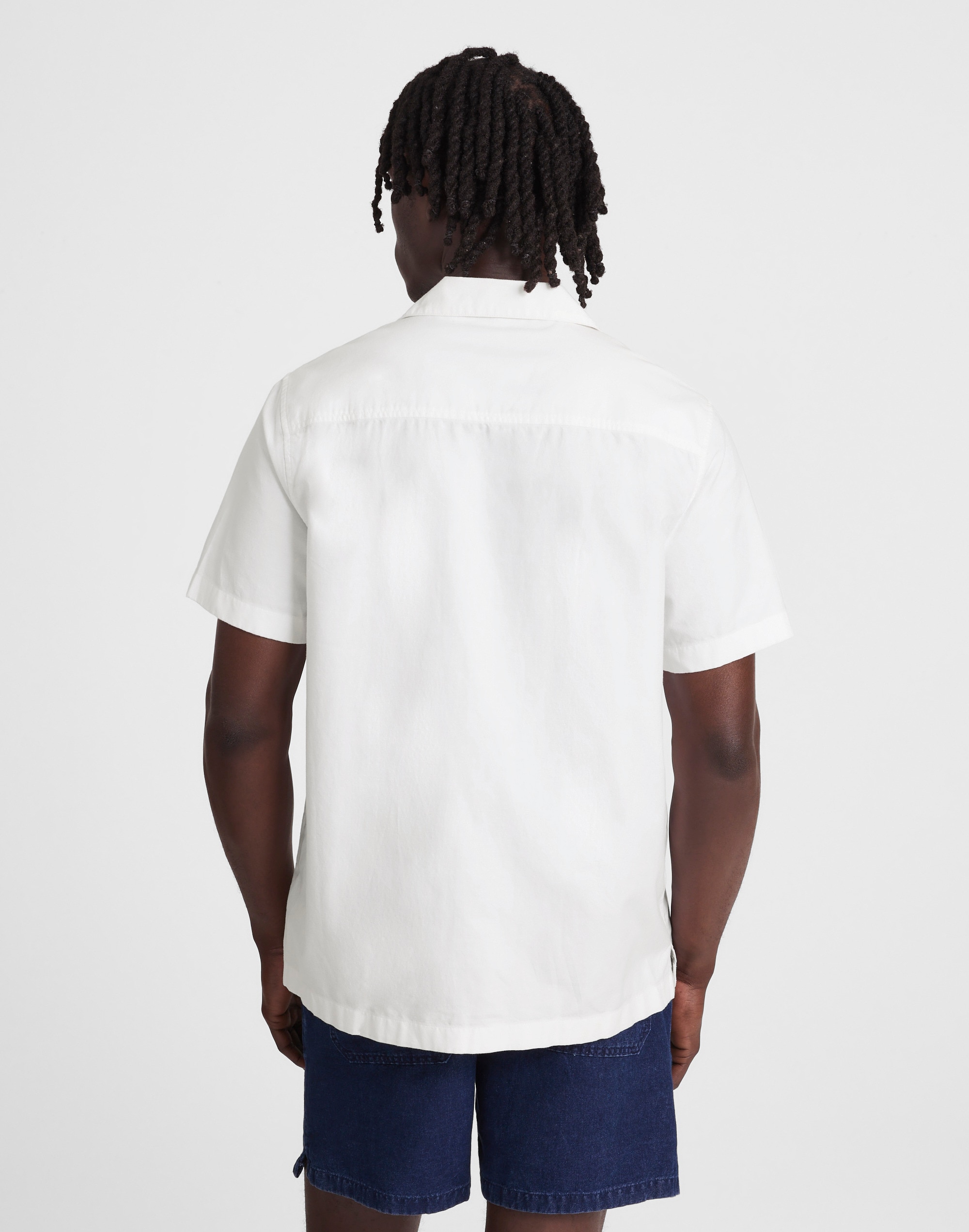 Camp Collar Short-Sleeve Shirt in Everyday Twill