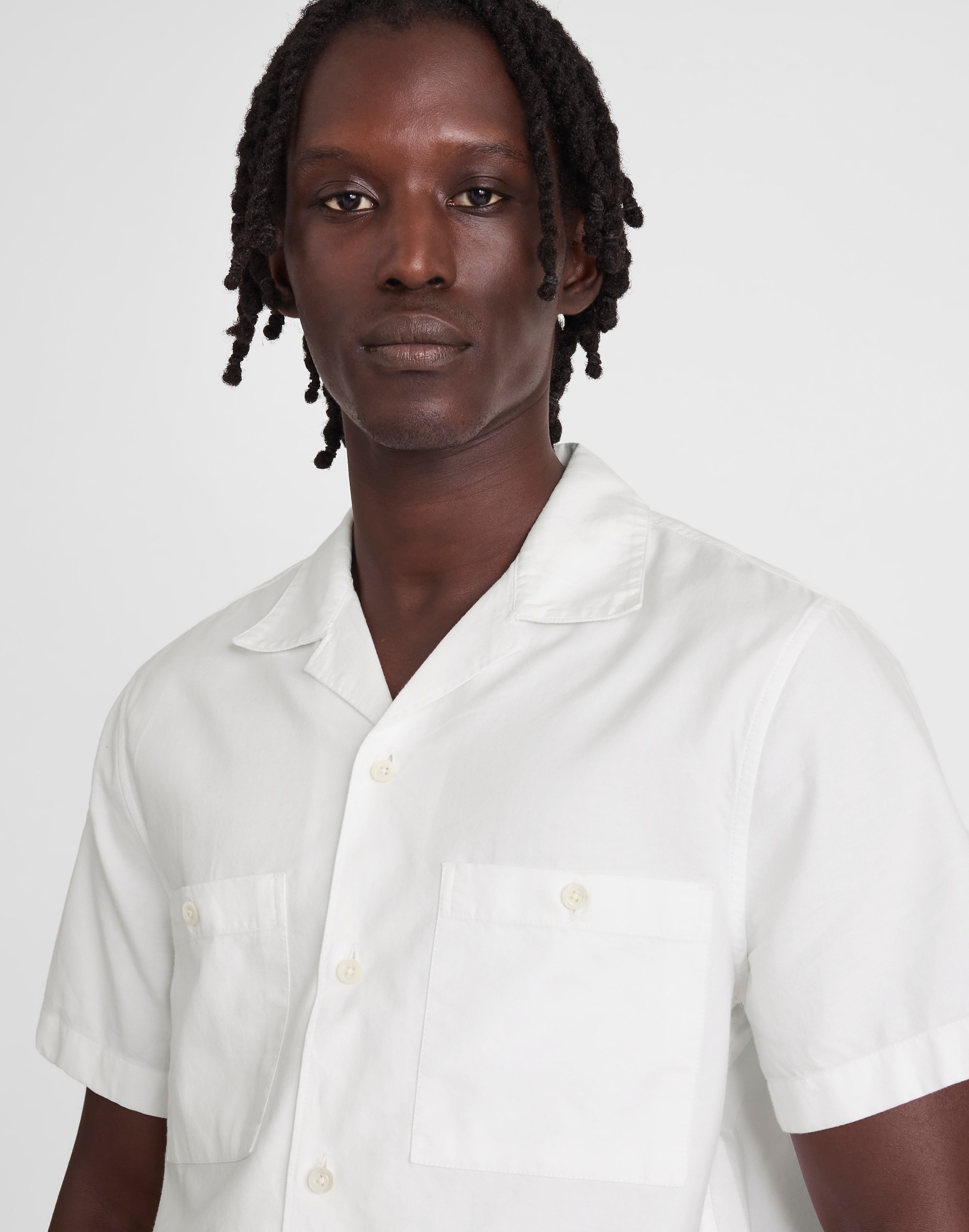 Camp Collar Short-Sleeve Shirt in Everyday Twill