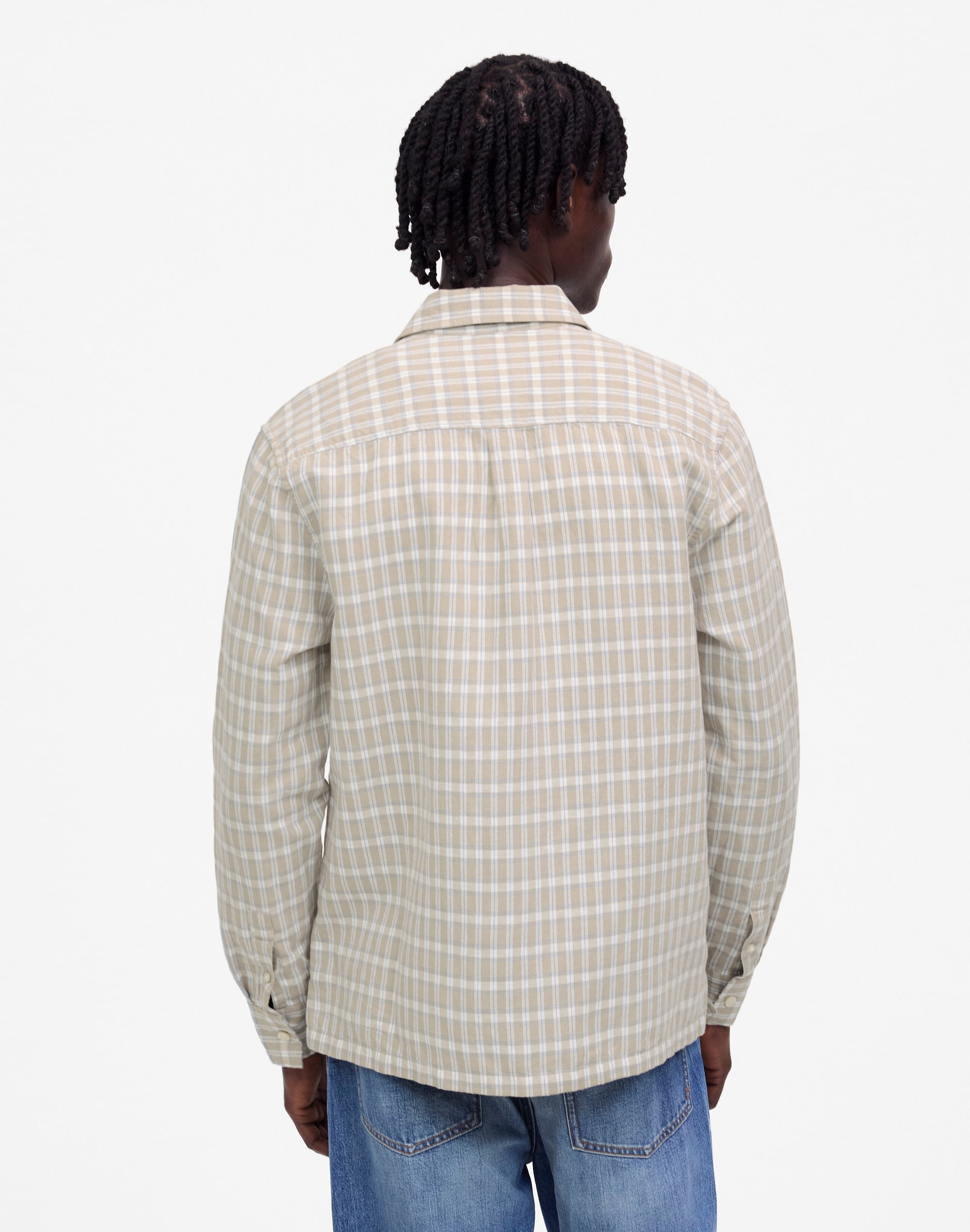 Button-Up Shirt in Cotton-Linen Blend