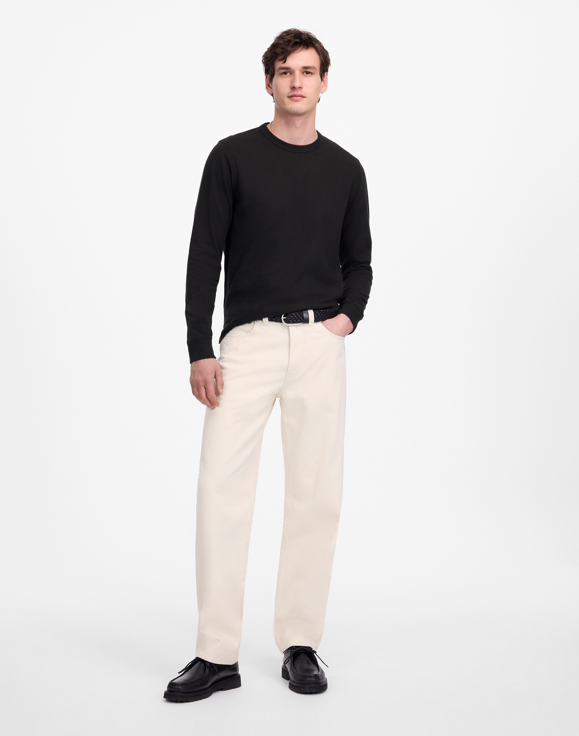Heavyweight Slub Cotton Long-Sleeve Tee