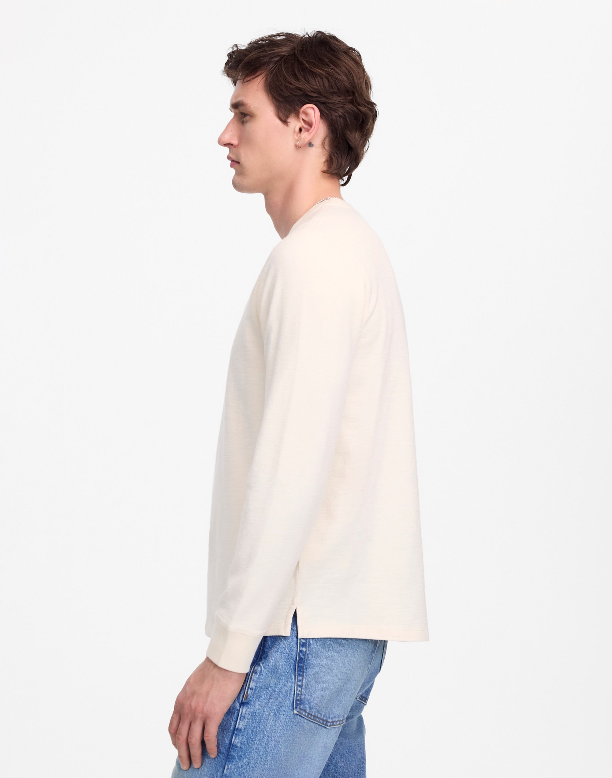 Heavyweight Slub Cotton Long-Sleeve Tee