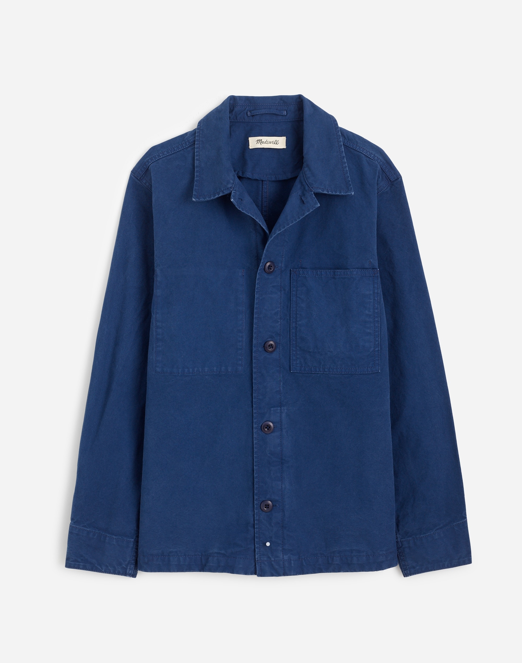 Overshirt in Garment-Dyed Canvas