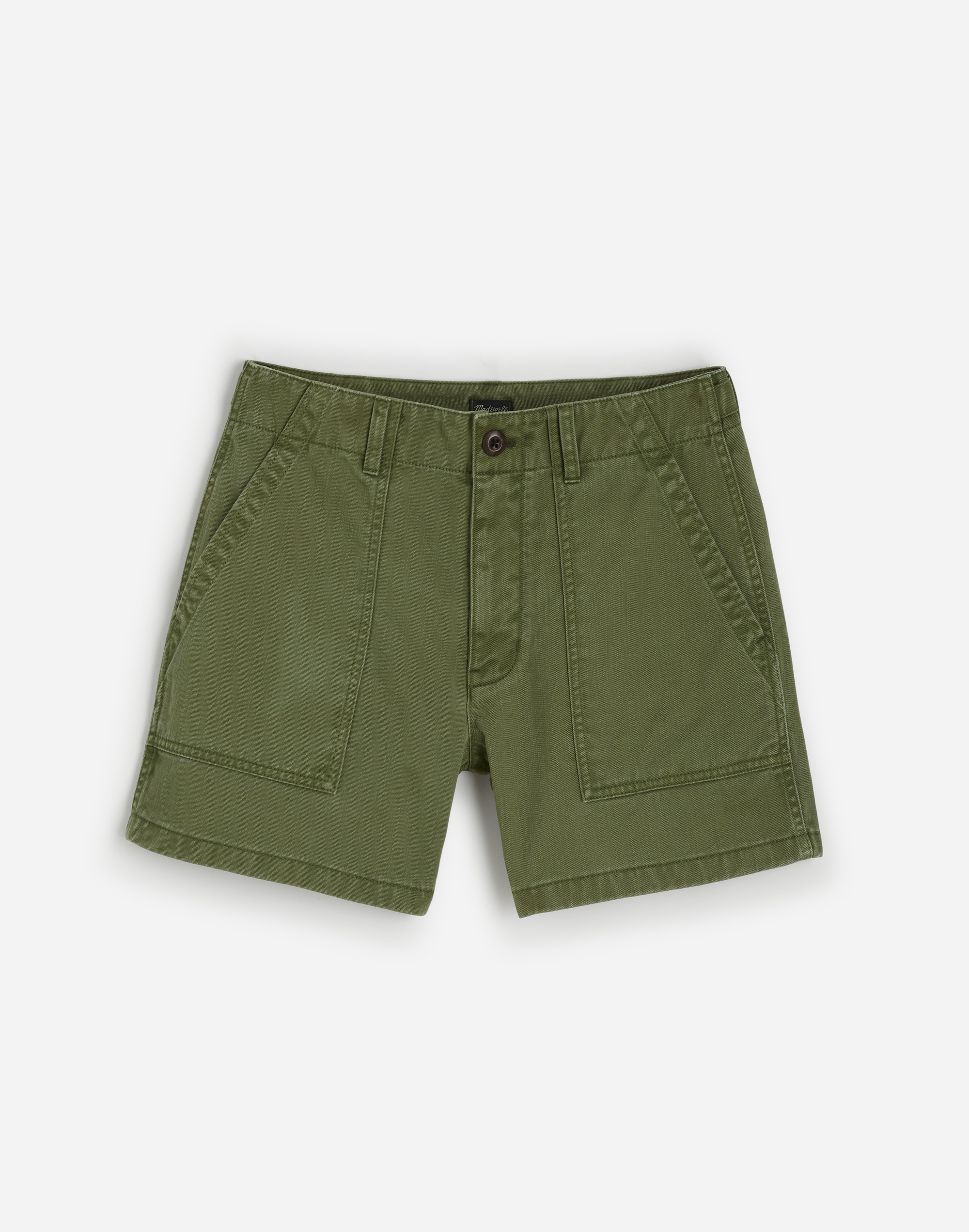 Fatigue Shorts in Garment-Dyed Cotton Twill