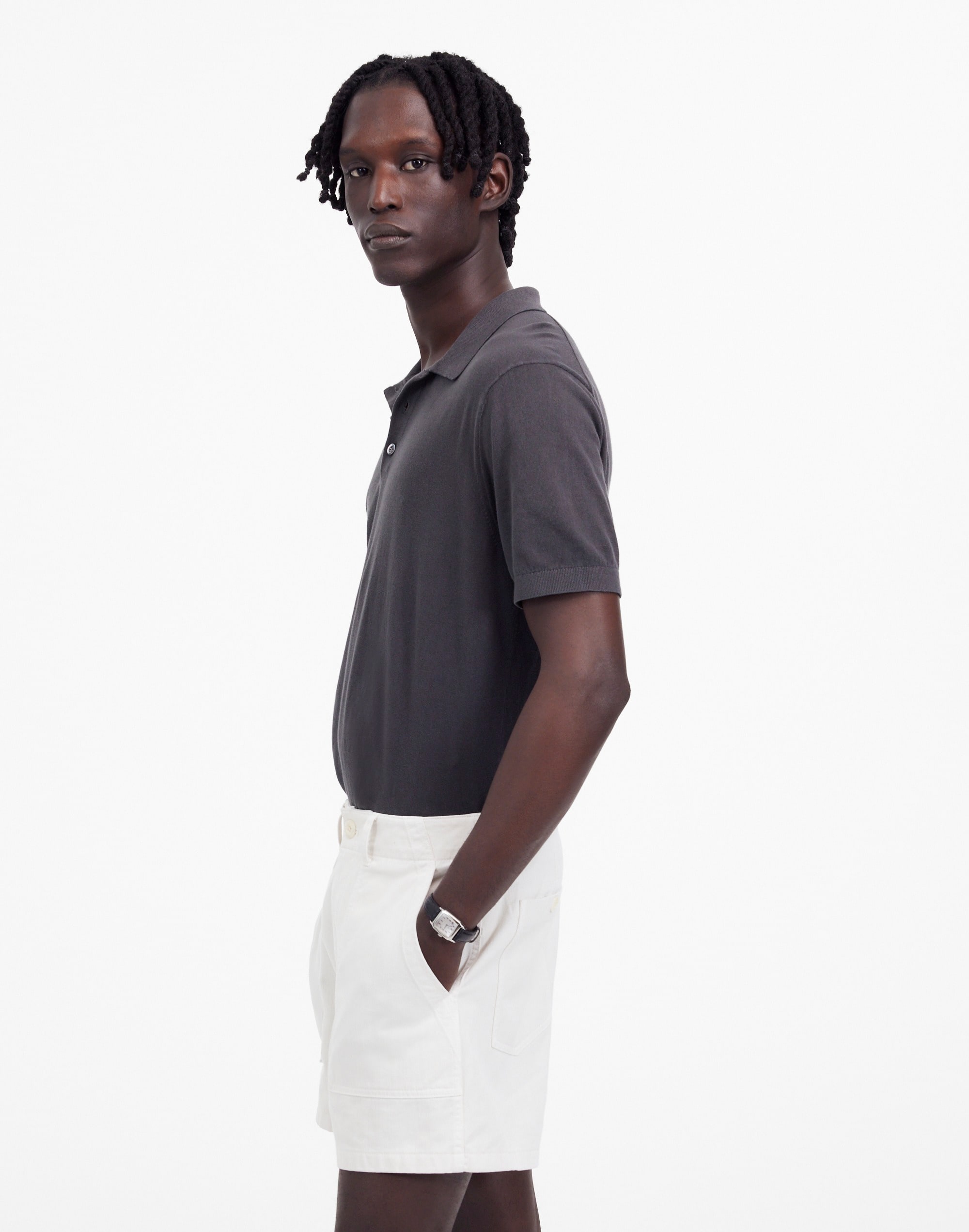 Fatigue Shorts in Garment-Dyed Cotton Twill