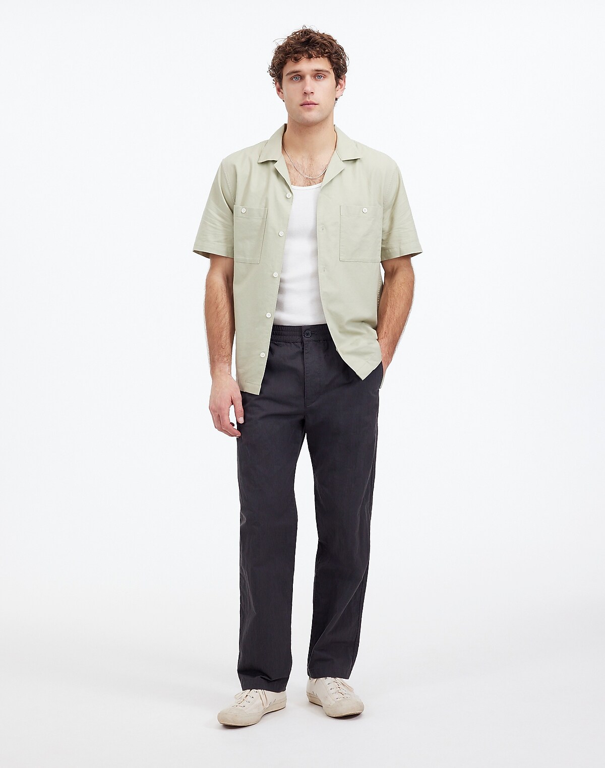 Pull-On Pant in Cotton Blend