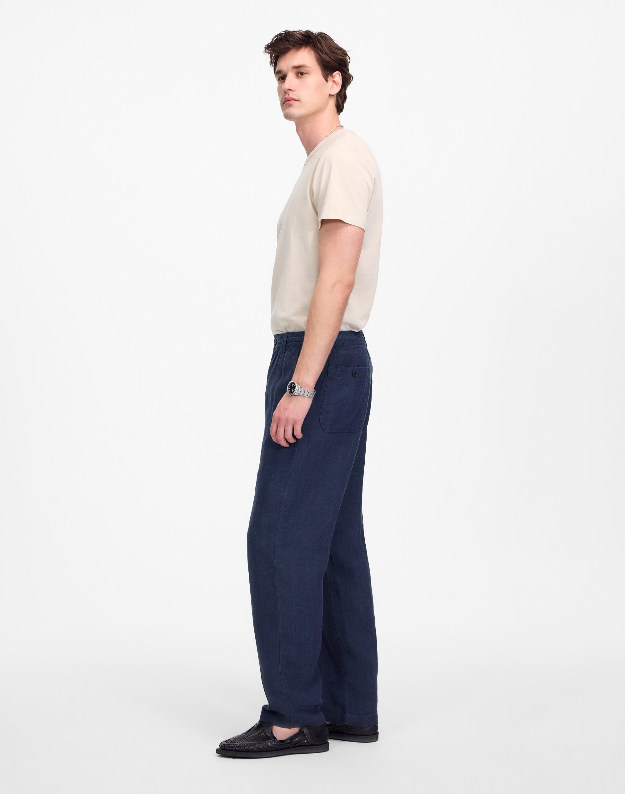 Linen Pull-On Pant